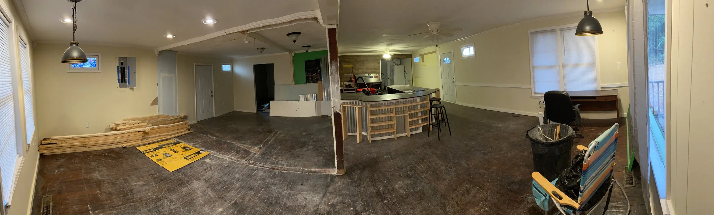 Taproom work in progress