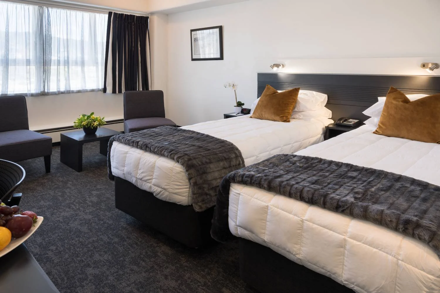 Twin Bed Hotel room