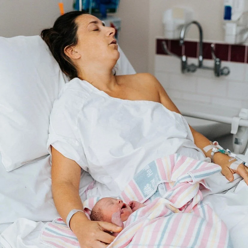 A few hours after my first daughter was born; the day my sleep changed forever! 🤪
Okay this was actually me feeling like shit from the spinal and analgesia from my belly birth, but it&rsquo;s a true picture of what was to come. Microsleeps with a ba