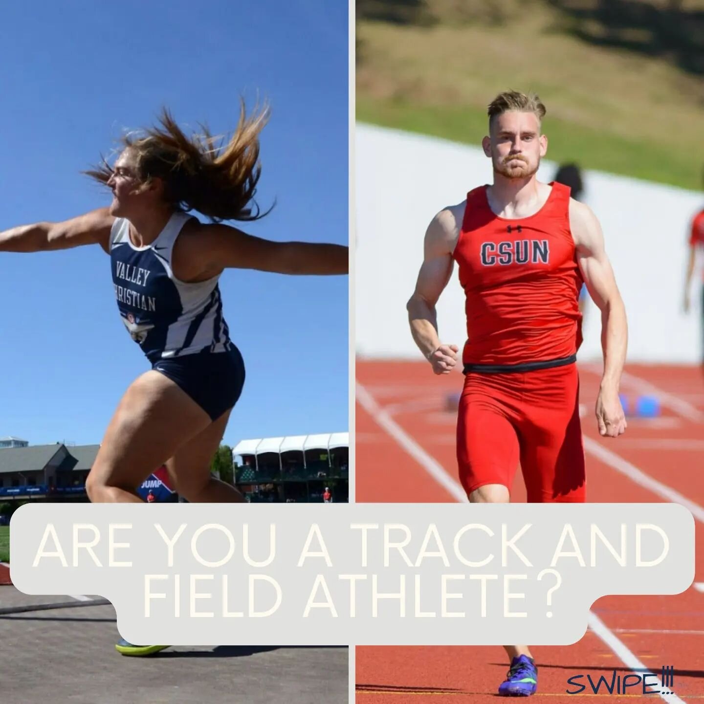 TRACK &amp; FIELD || Are you a track and field athlete wanting to compete at college in the USA? Swipe to see some facts about the program numbers and divisions. 
Schedule your free consultation today! 
.
.
.
.
.
#college #collegesports #trackandfiel