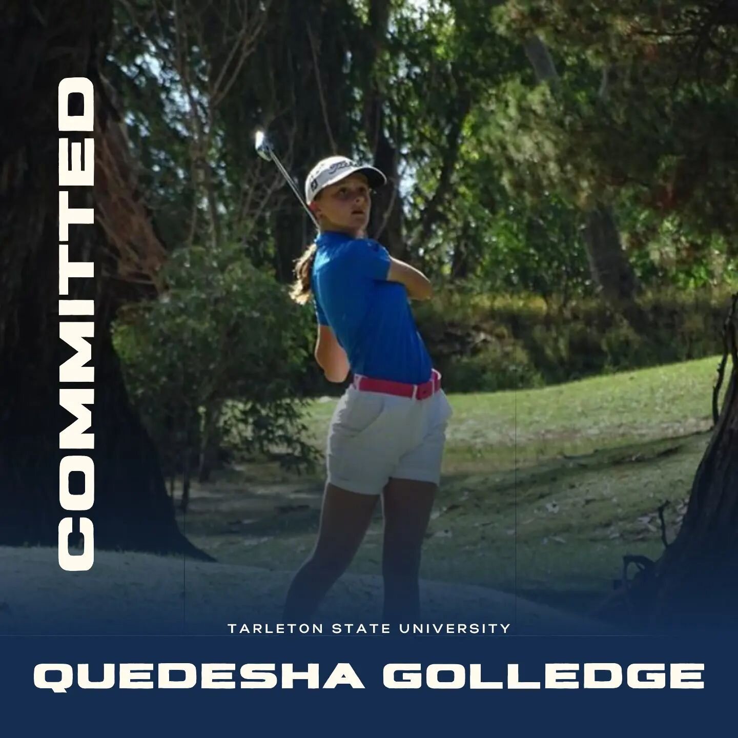 Congratulations to @quedeshagolf on her commitment to D1 @tarletonstate @tarletonwgolf 
.
.
.
.
.
#accrcommit #recruitment #collegebound #golf #ncaa #d1