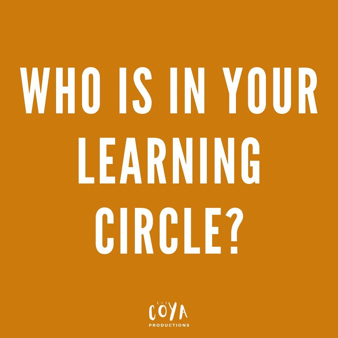 Nothing like September approaching to ask, who is in your learning ⭕️?
Who are you learning from?
Who are you learning with?