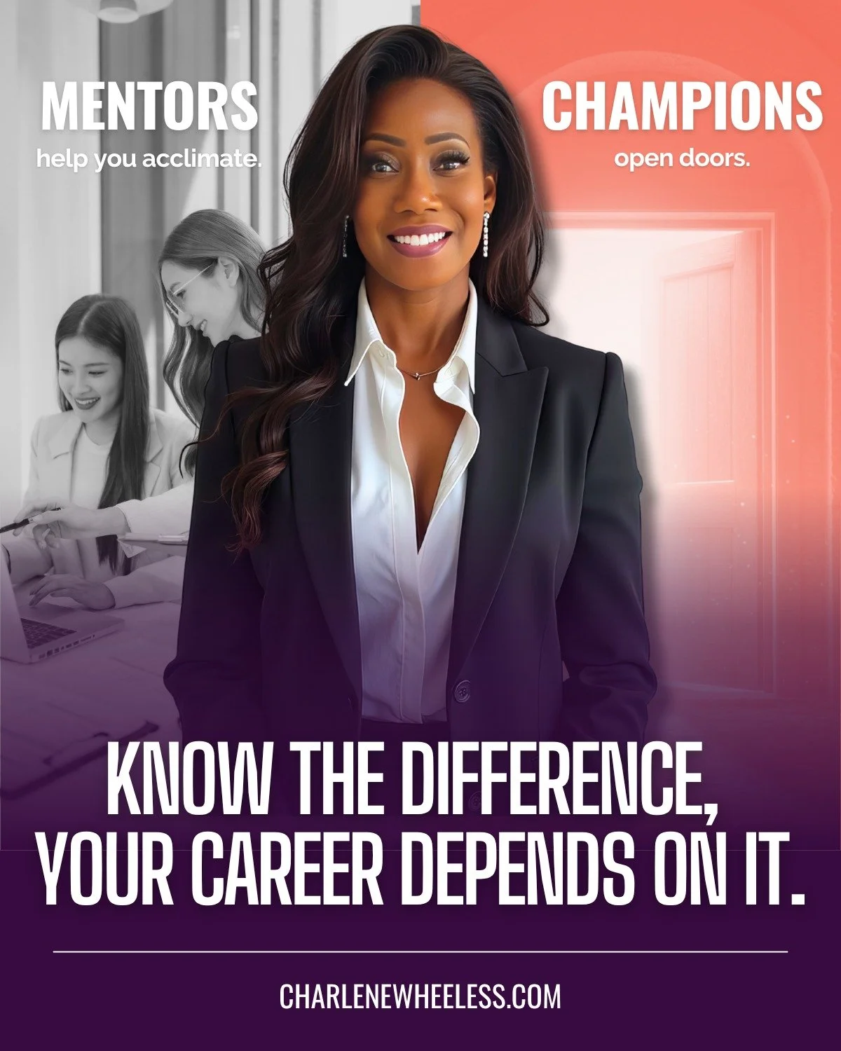 Mentors help you acclimate. Champions open doors. Know the difference &rarr; your career depends on it.

When I first started climbing the corporate ladder, everyone told me, &ldquo;Find a mentor.&rdquo;

So I did.

I found wise, experienced people w