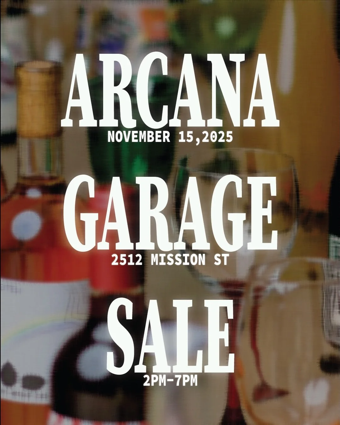 ARCANA GARAGE SALE