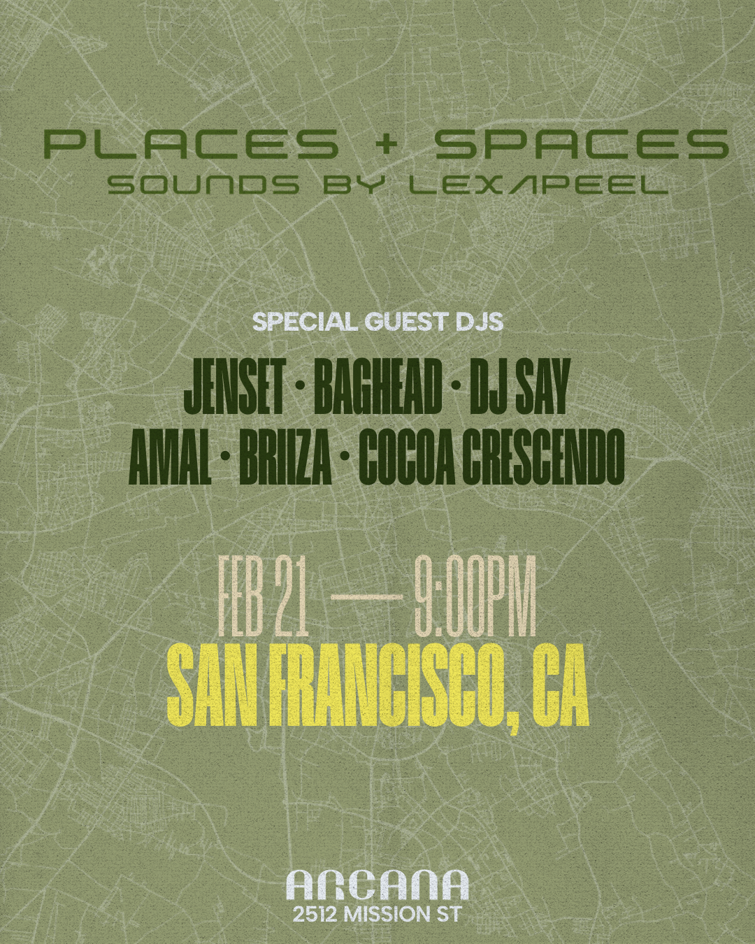 PLACES + SPACES: Sounds by Lexapeel