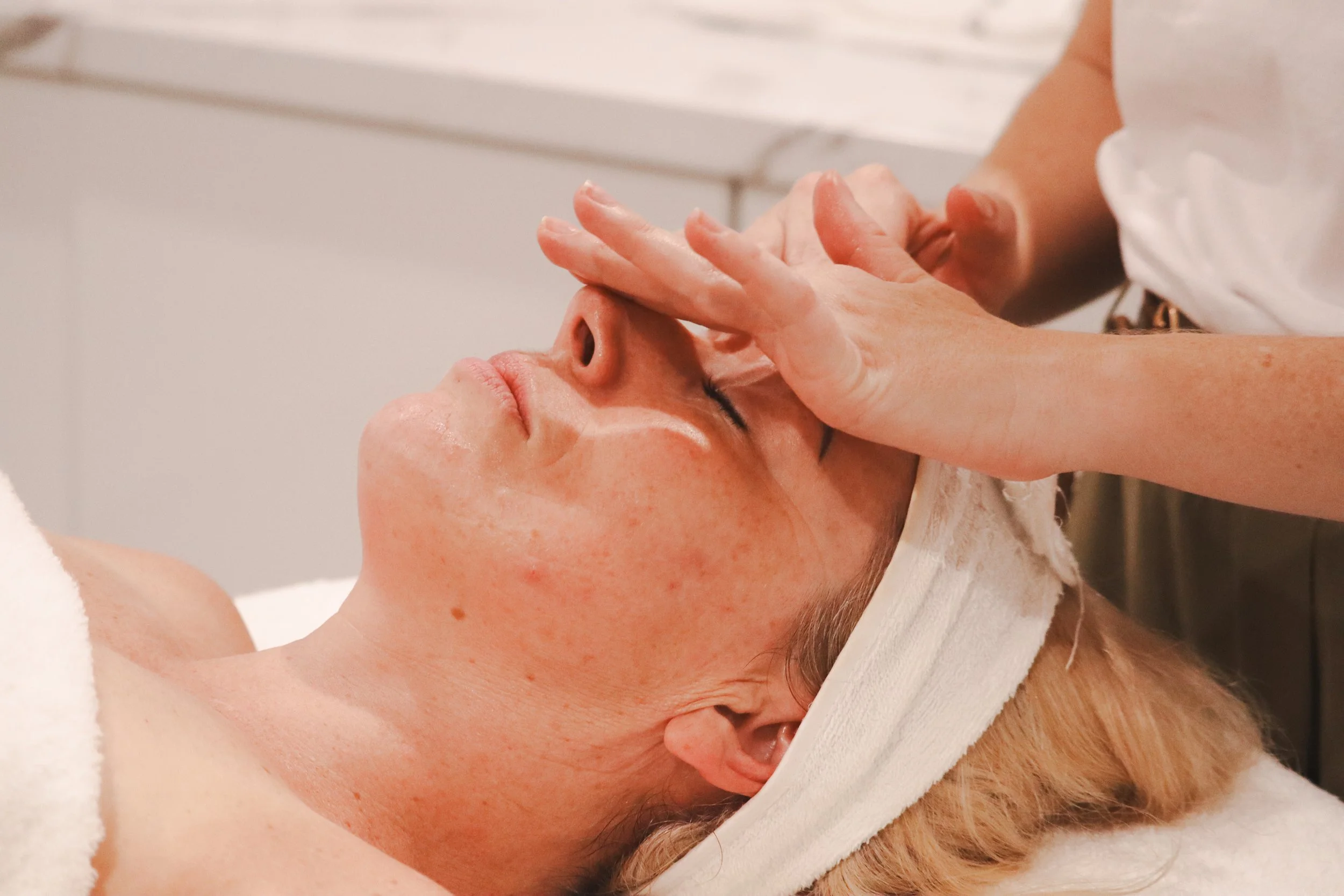 Client receiving a personalised skin needling treatment at Vitality Skin & Beauty