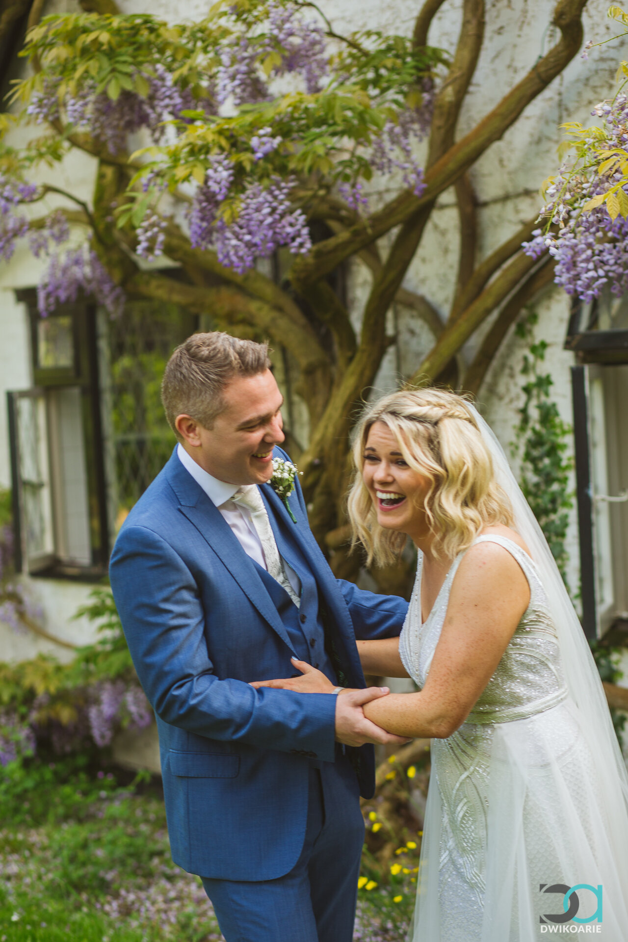 Bride and Groom at Ridge Farm