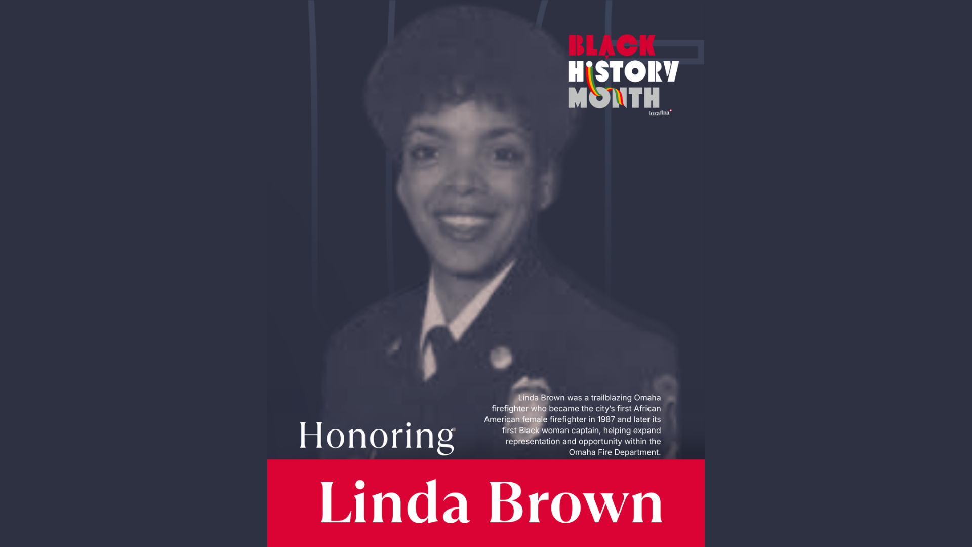 Linda Brown: Omaha’s Trailblazing Firefighter