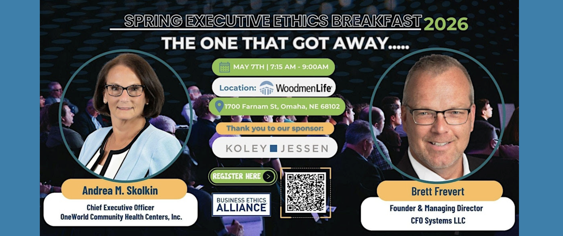 Business Ethics Alliance to Host Spring Executive Ethics Breakfast on May 7 in Downtown Omaha