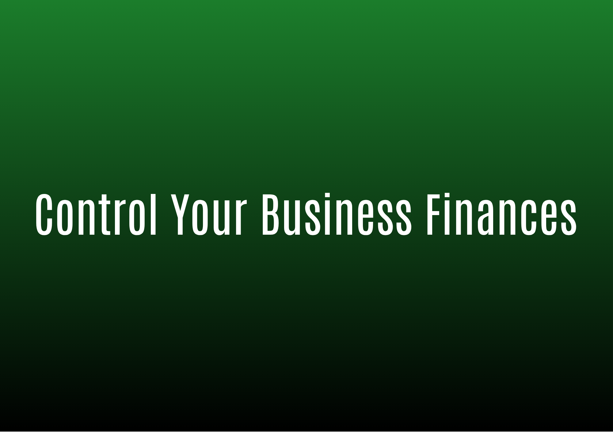 Control Your Business Finances