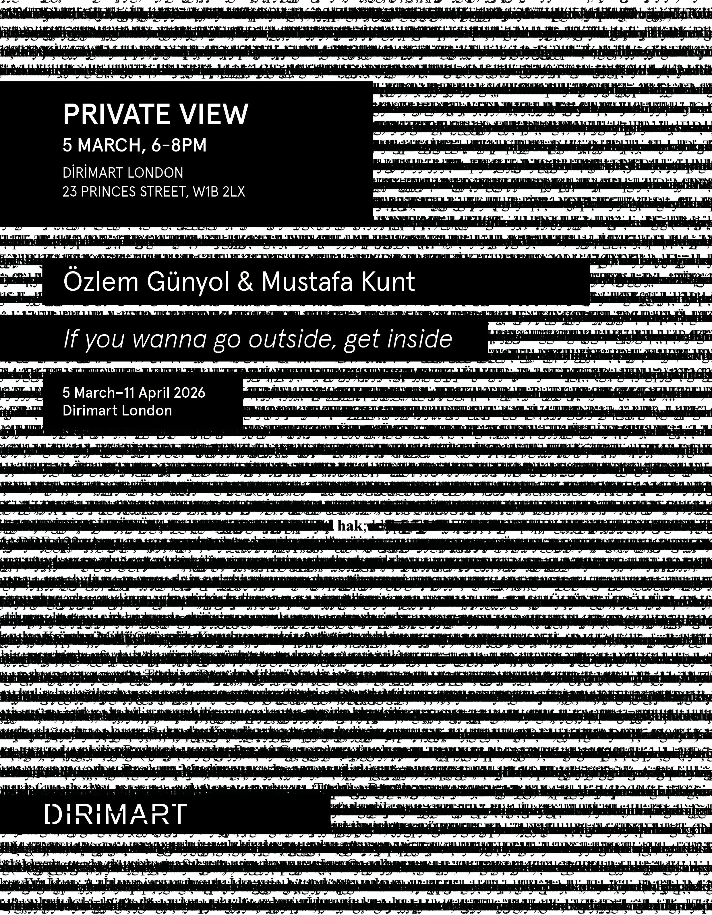 Özlem Günyol &amp; Mustafa Kunt: If You Wanna Go Outside, Get Inside
