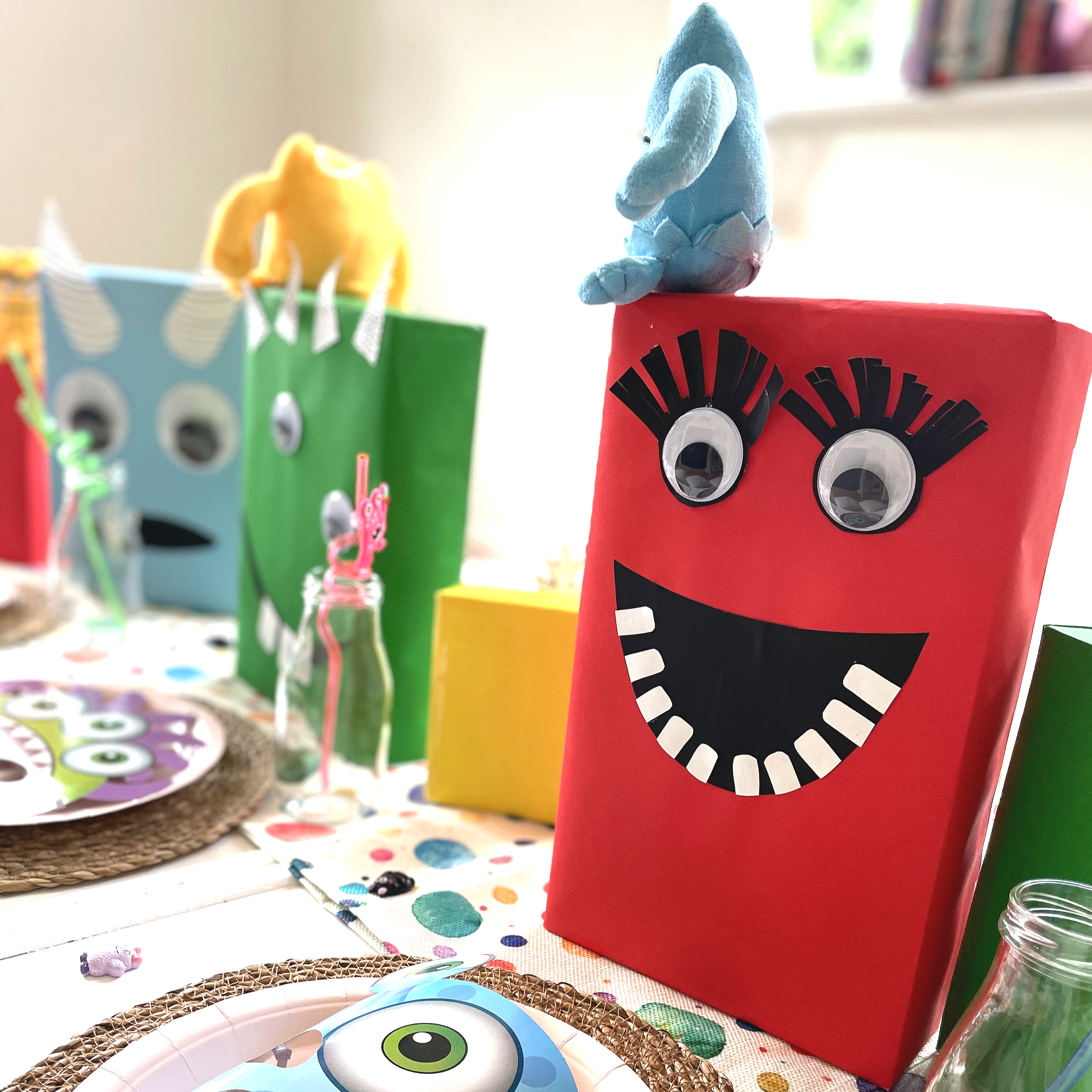 Monster themed kids picnic table