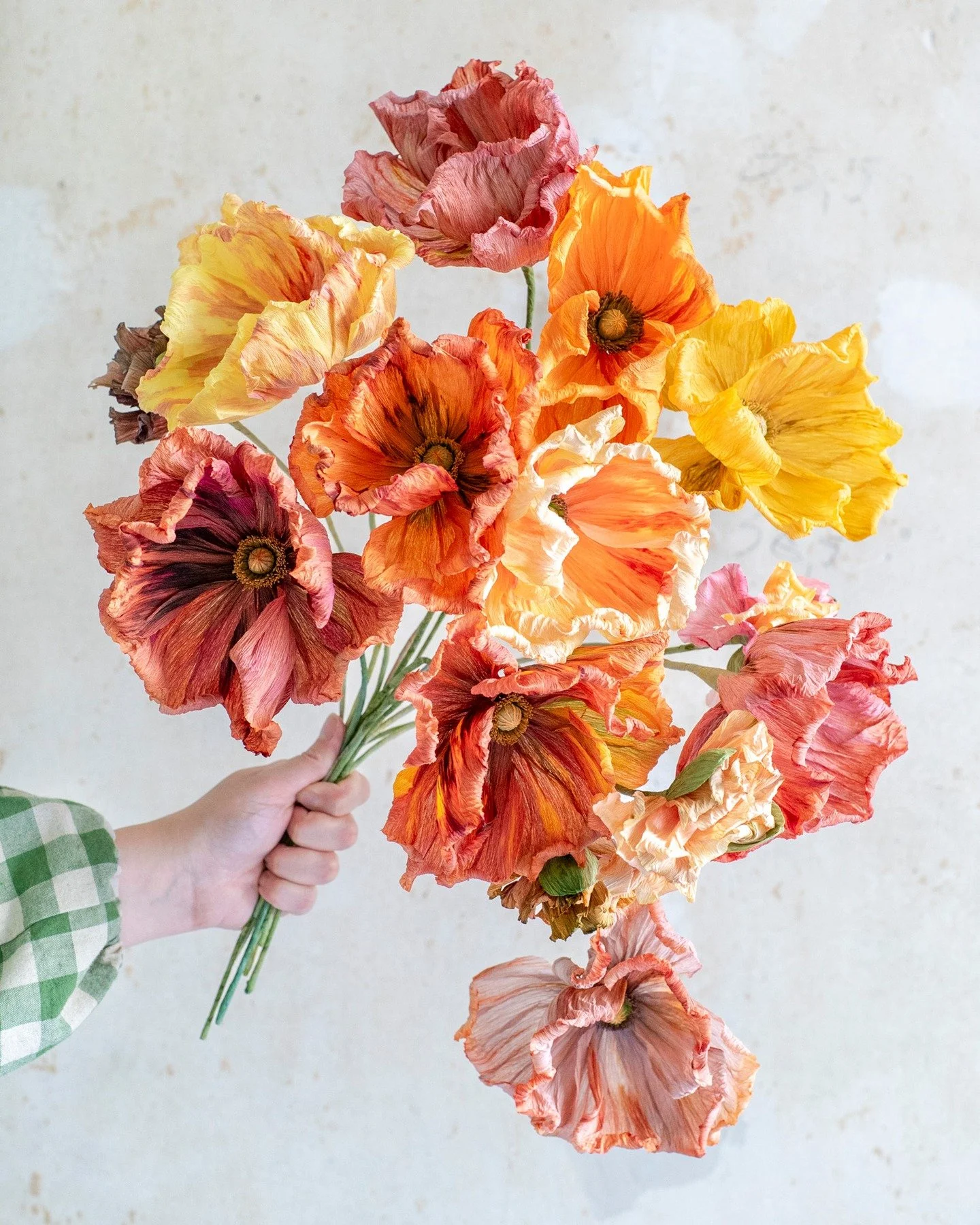 Thought I would celebrate October with this bouquet of bright autumn inspired poppies 🧡💛 I love this yellow/orange colour palette so much, with the little touches of rose and green - perfectly matching the changing seasons outside my window 🍁🎃
#p