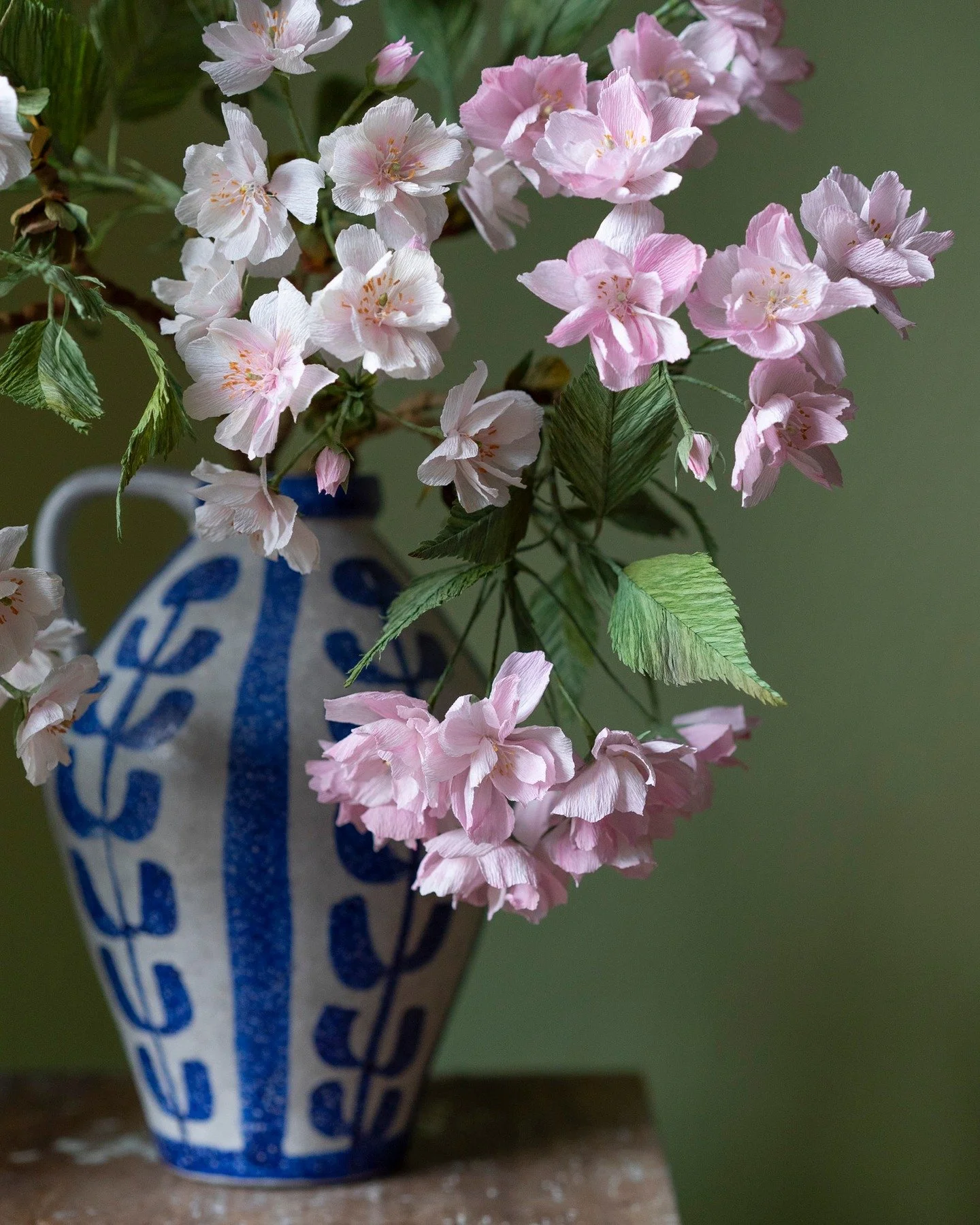 These cherry branches are some of my favorite flowers I have made this year 🌸 At the moment I am spending more time with ceramics, getting back into the material and the joy of sculpting. But I am planning to start another XL flower as well this wee