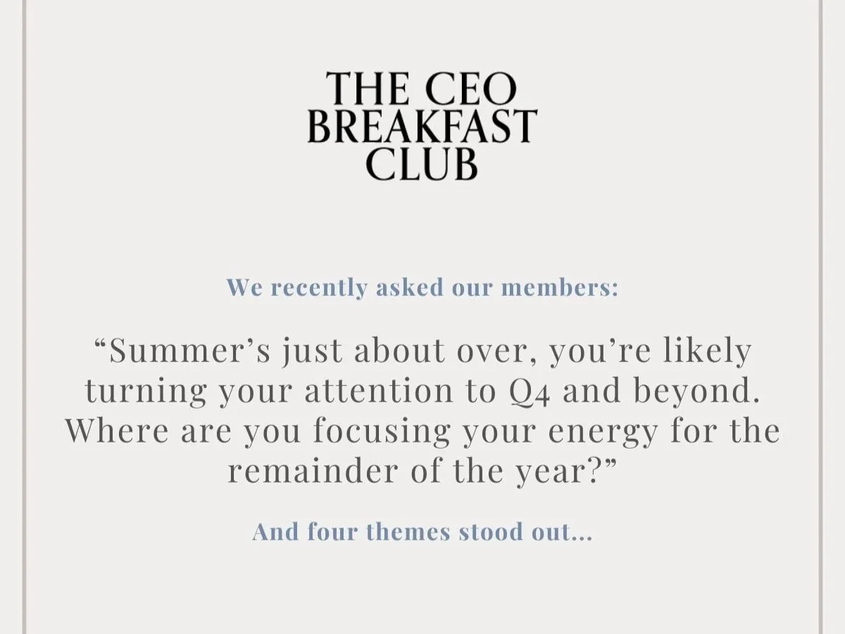 Q4 & remainder of the year