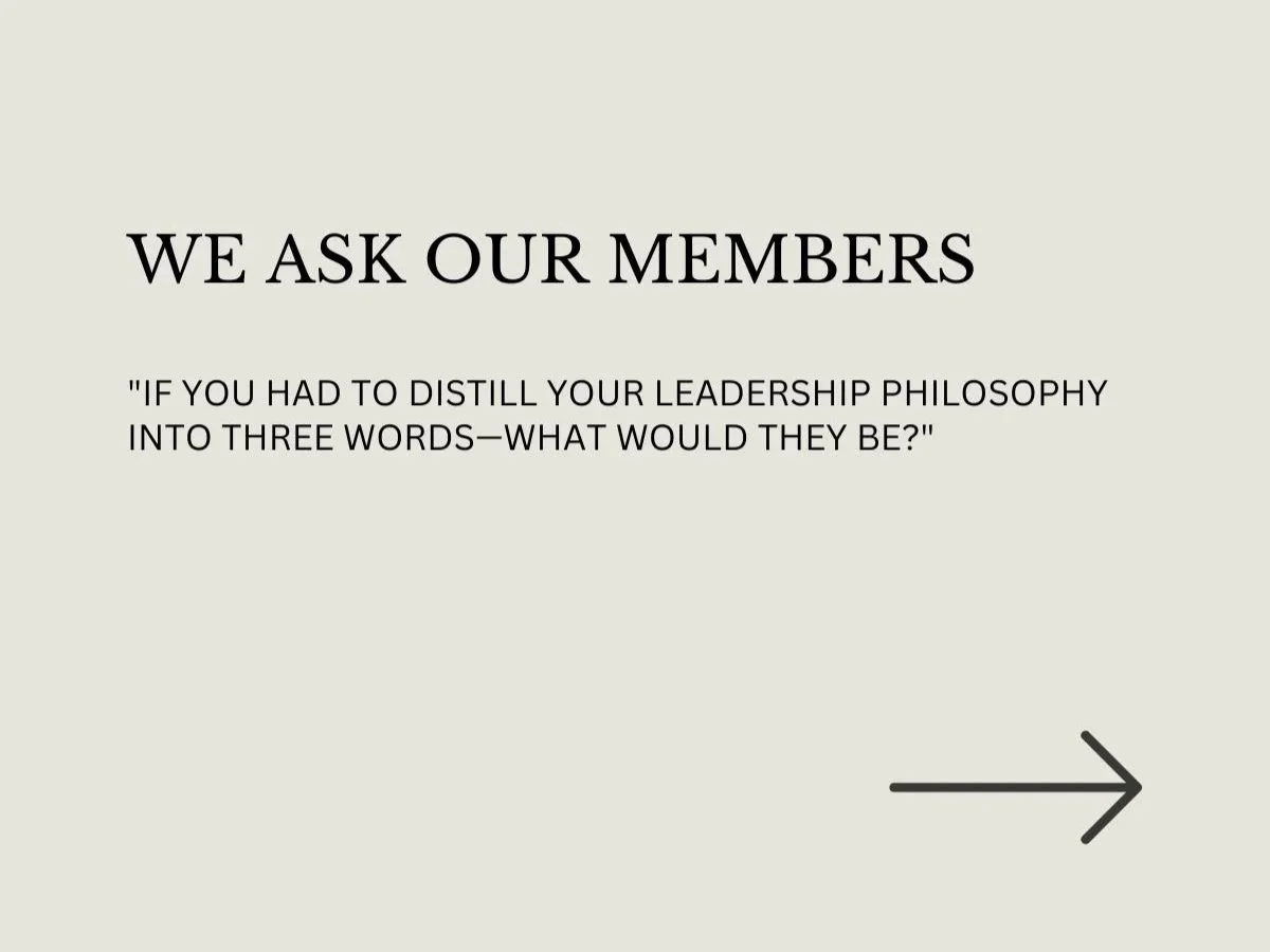 Leadership Style - three words