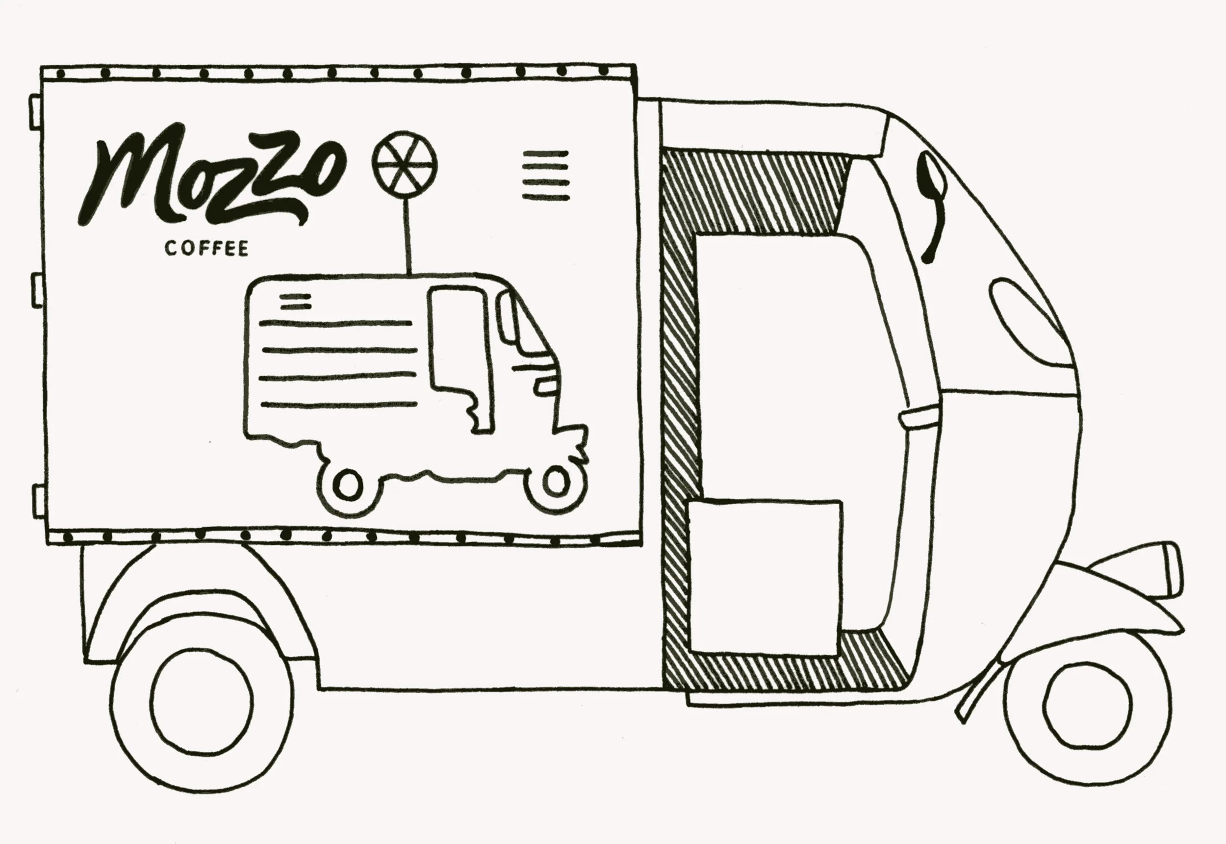 Icon incorporating Mozzo's logo