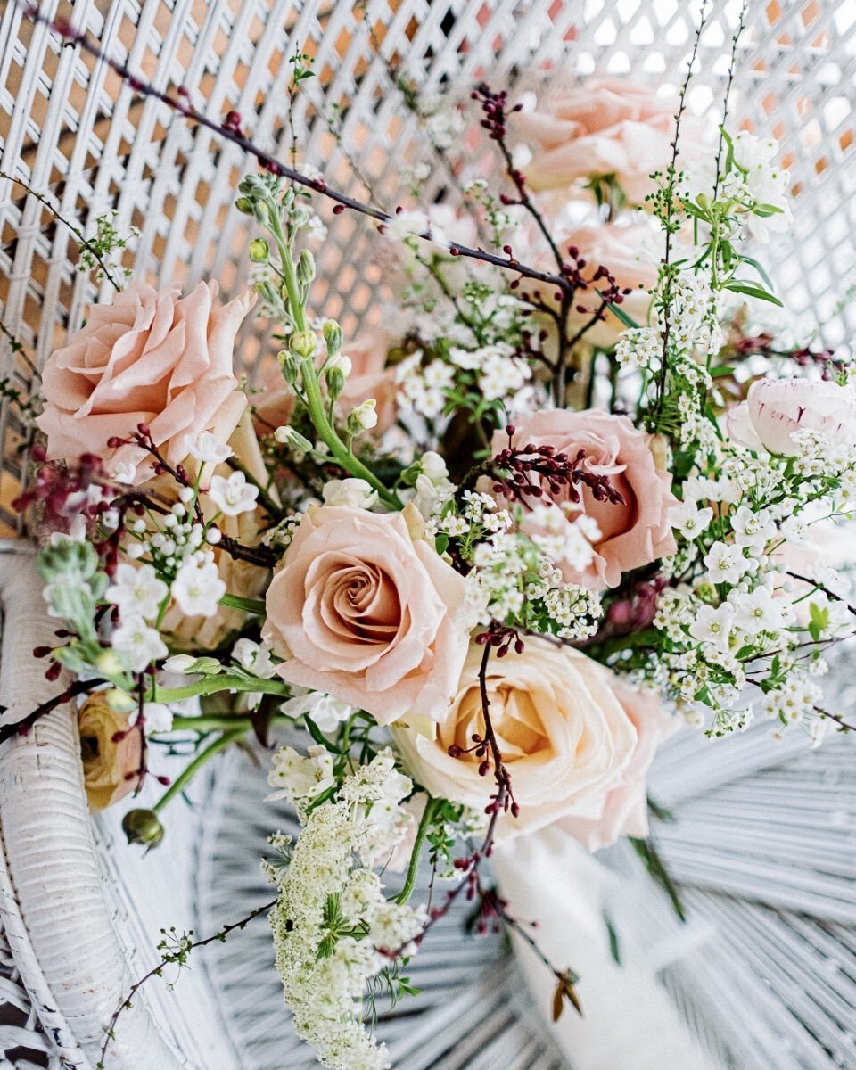 A little touch of spring in the air today and thinking spring flowers as I plan for April weddings, it comes around quickly! 💕

Here&rsquo;s a spring-y wedding bouquet from last year in soft shade of blush pink and featuring one of my spring favouri