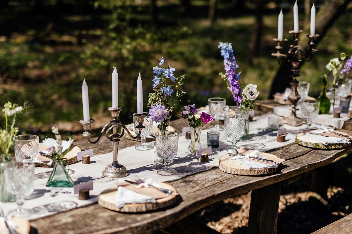 bluebell wood wedding table flowers.jpg