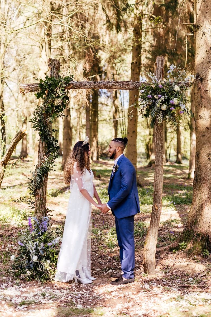 bluebell woods wedding ceremony arch floral.jpg