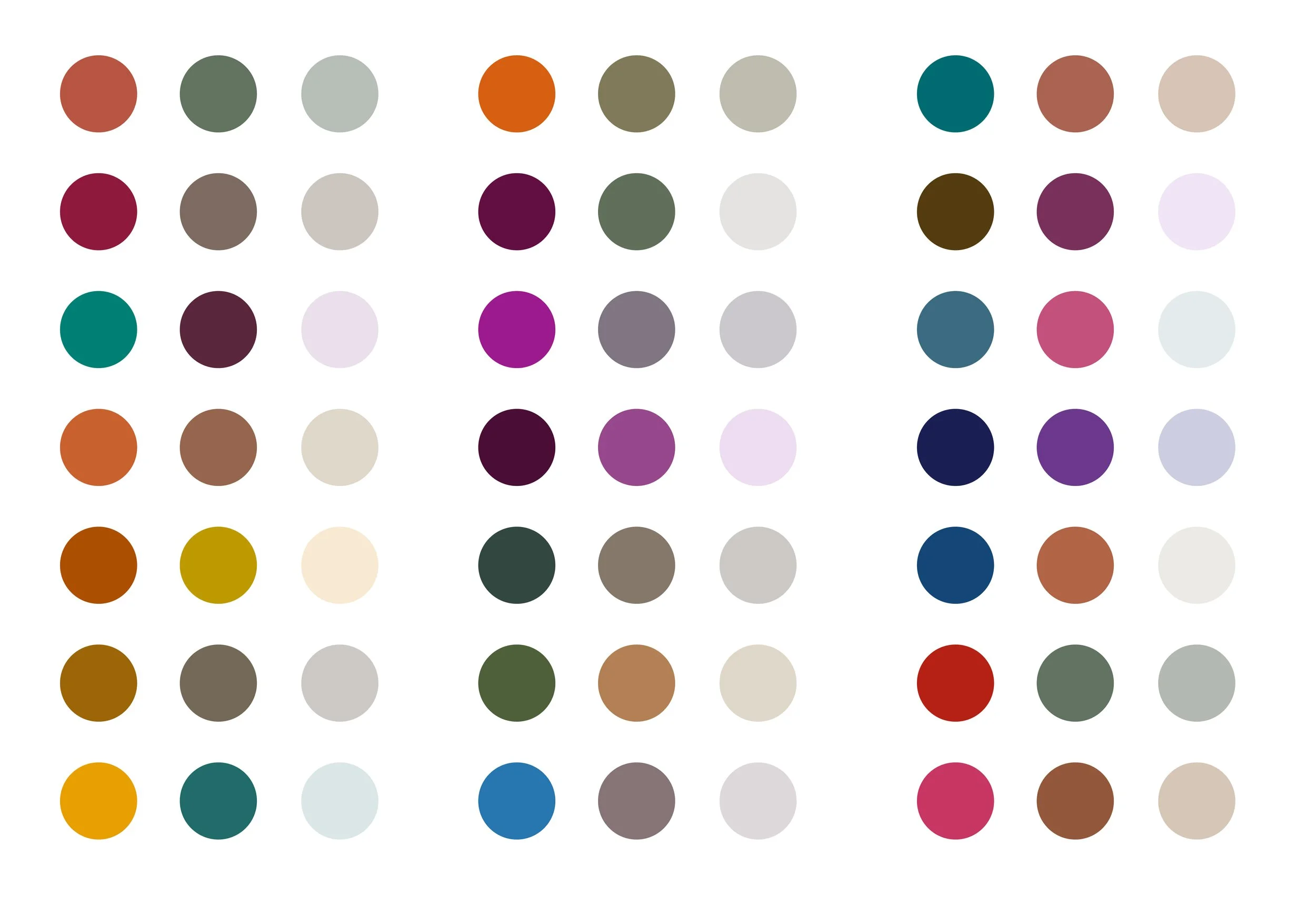 Uitgebreid kleurenpalet Improve Training Group ontworpen door Grafiska