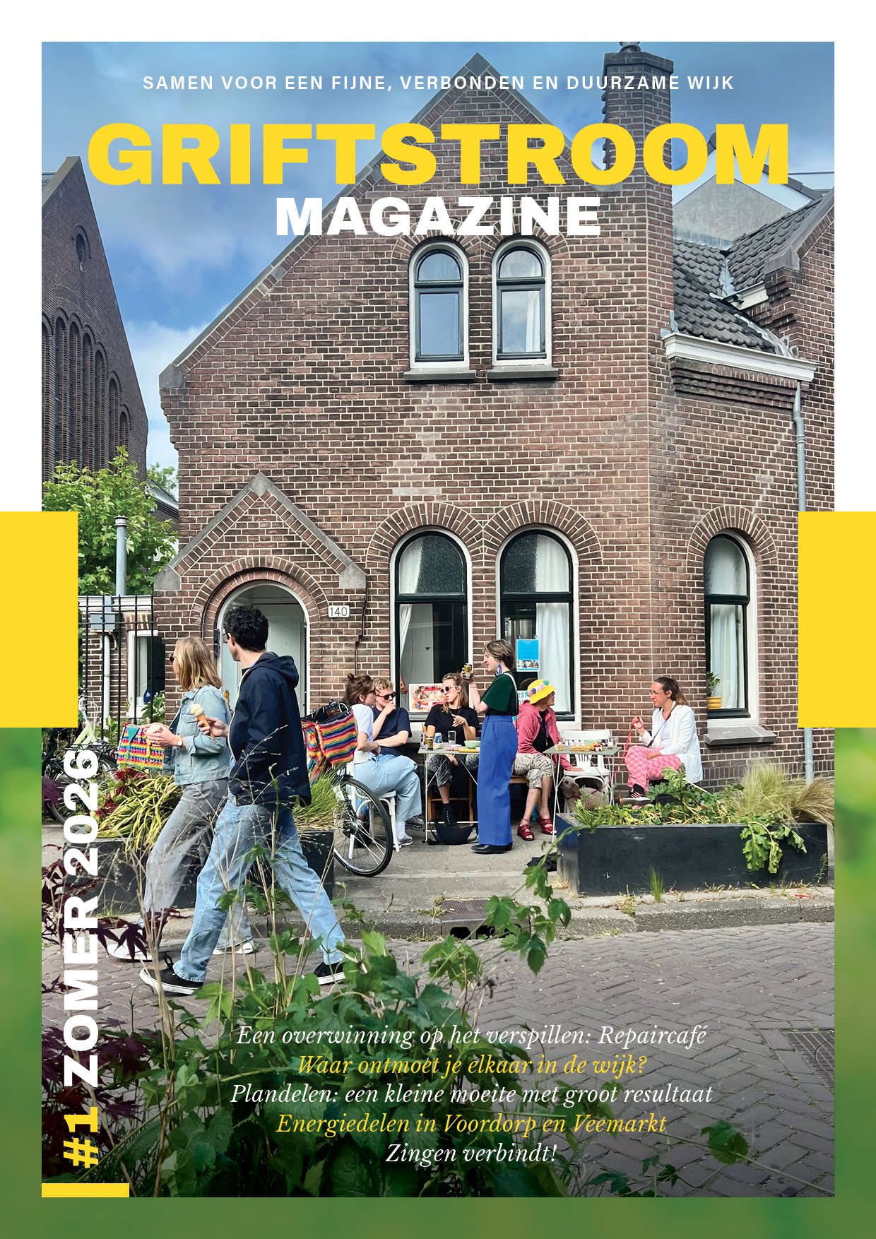 Cover ontwerp Grafiska van het magazine Griftstroom Utrecht