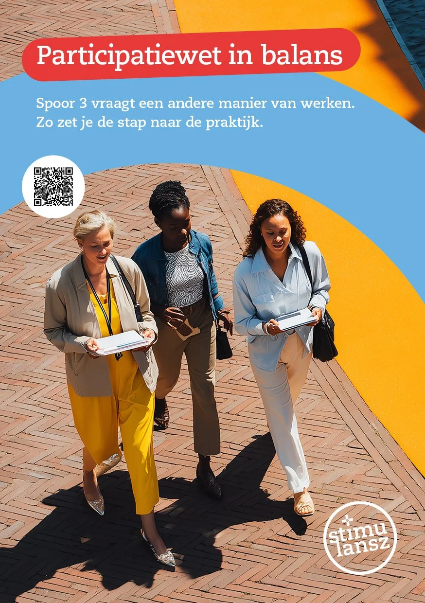 Stimulansz flyer 3e spoor ontwerp door Esther van Wezel grafisch ontwerper Grafiska