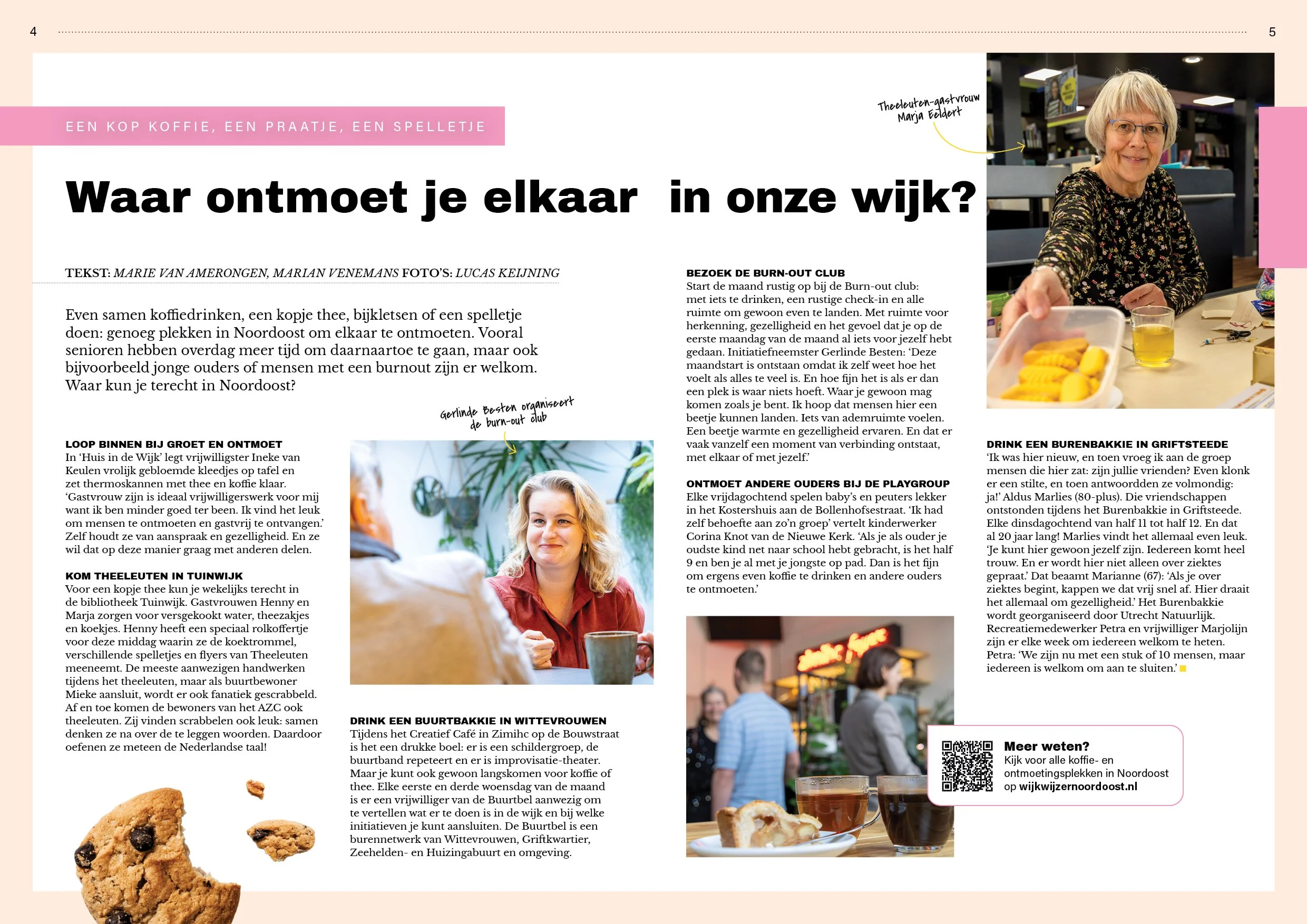 Content buurtbakkie in Griftstroom magazine ontworpen door Grafiska Esther van Wezel Grafisch Ontwerpster