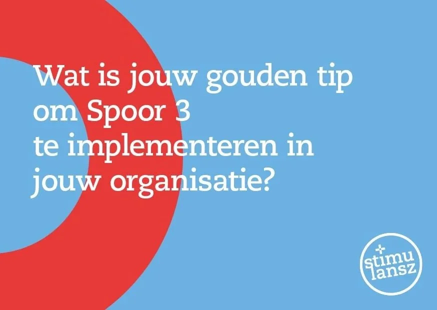 Stimulansz kaartje 3e spoor ontwerp door Esther van Wezel grafisch ontwerper Grafiska