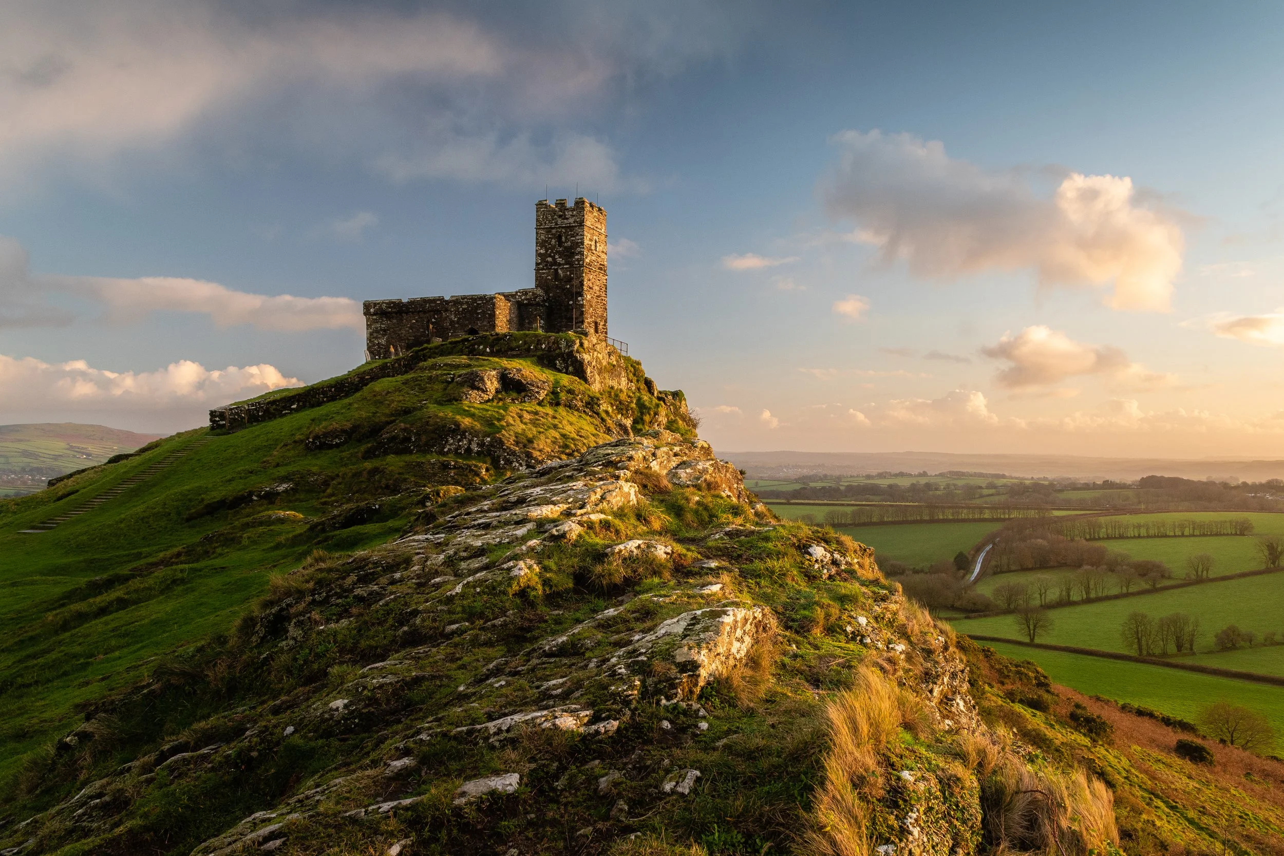 Golden Hour at Brent Tor Church, Dartmoor National Park