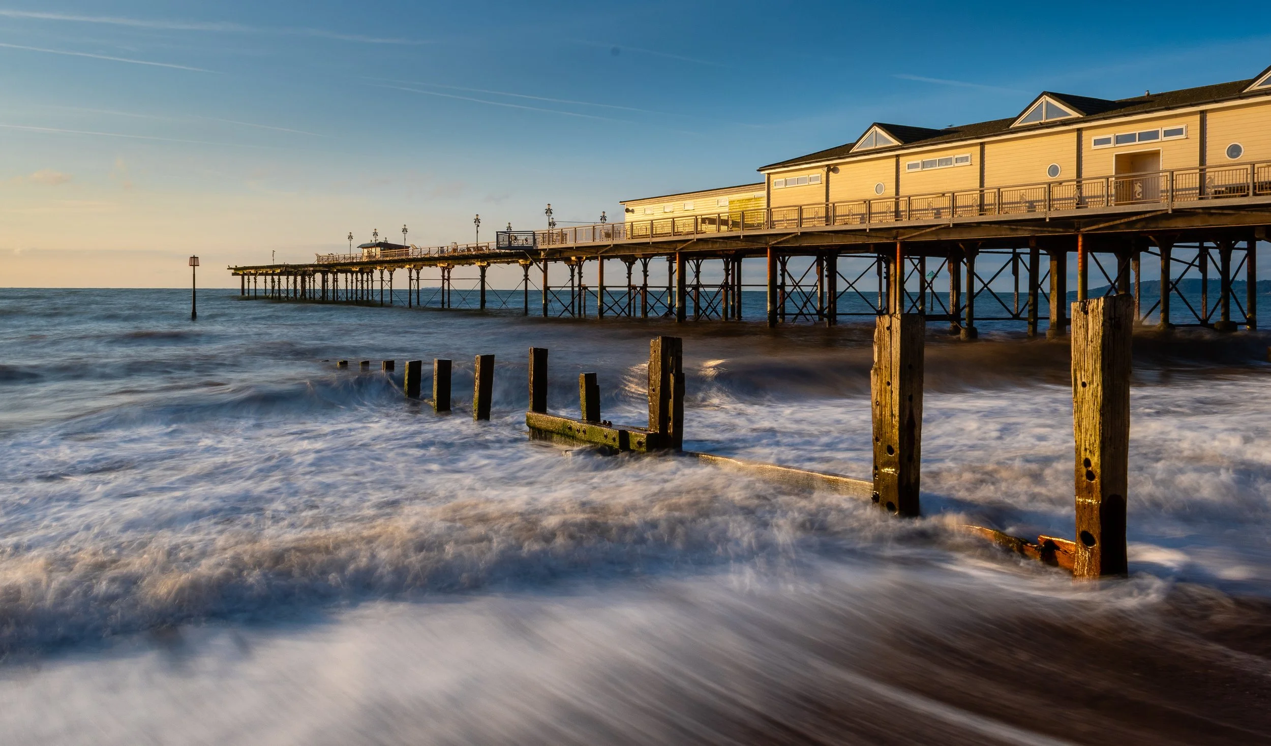 Teignmouth Grand Pier at sunrise, Teignmouth