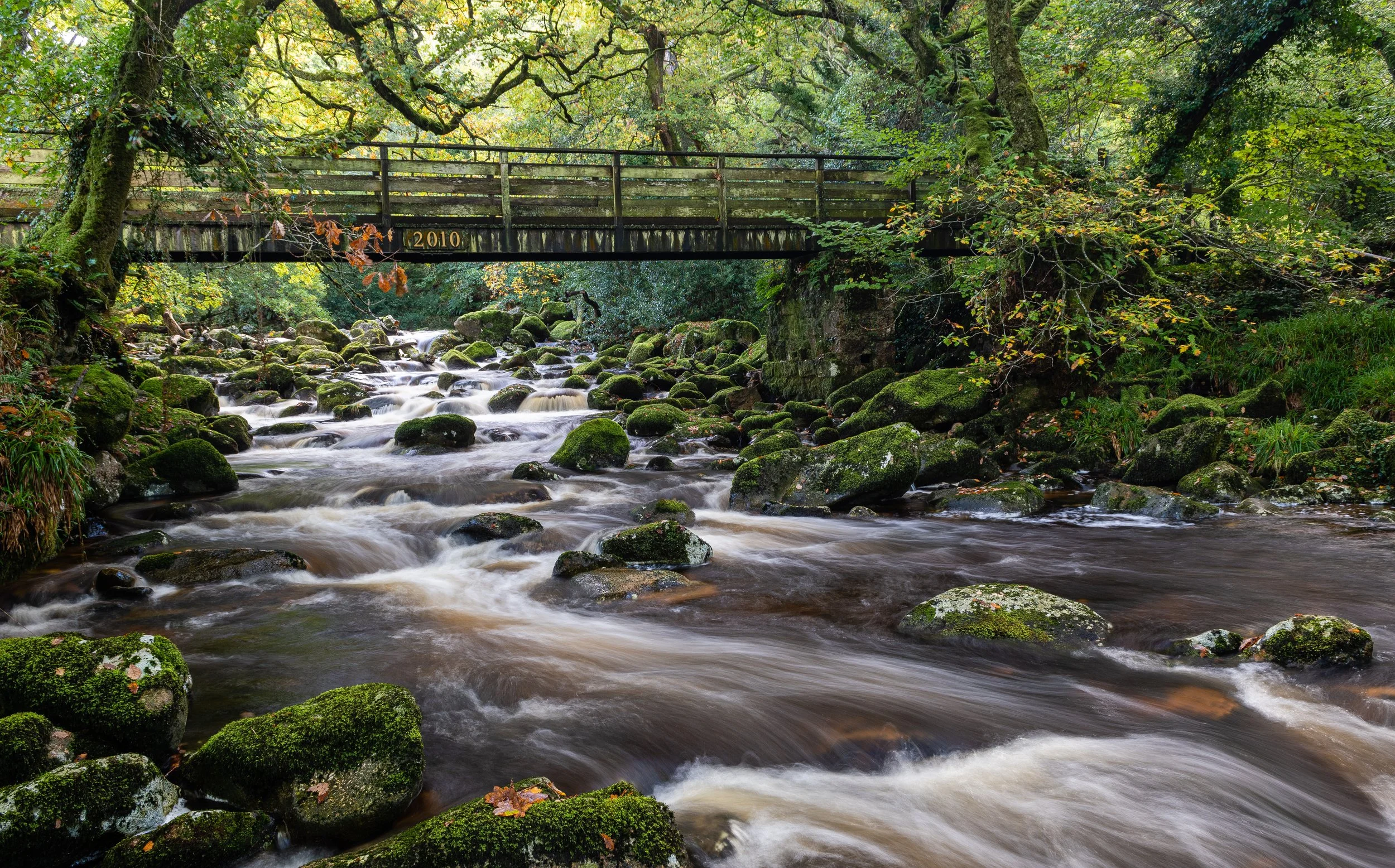 Bridge at Shaugh Prior, Dartmoor National Park.
