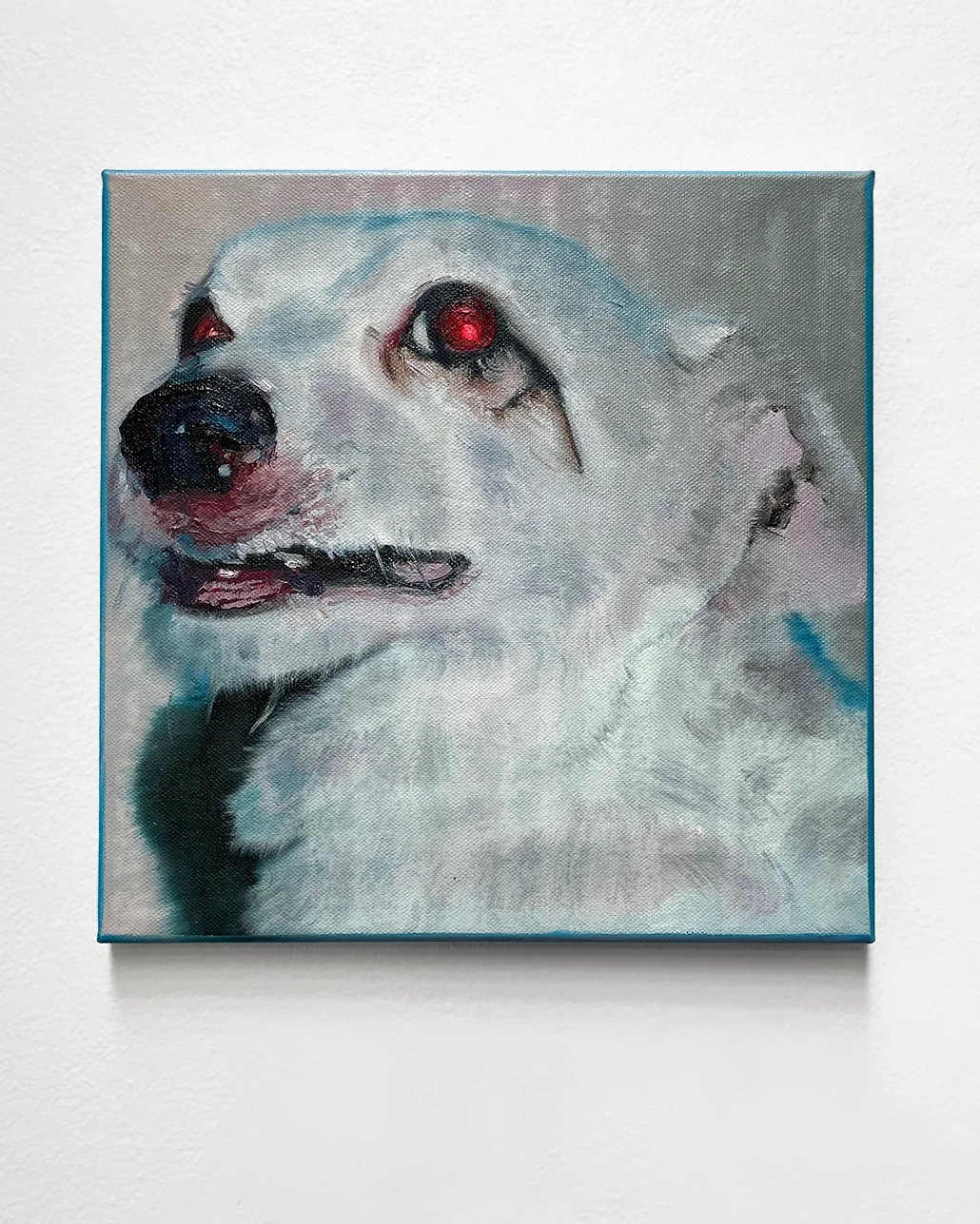 Hunden Hugo, oil on canvas