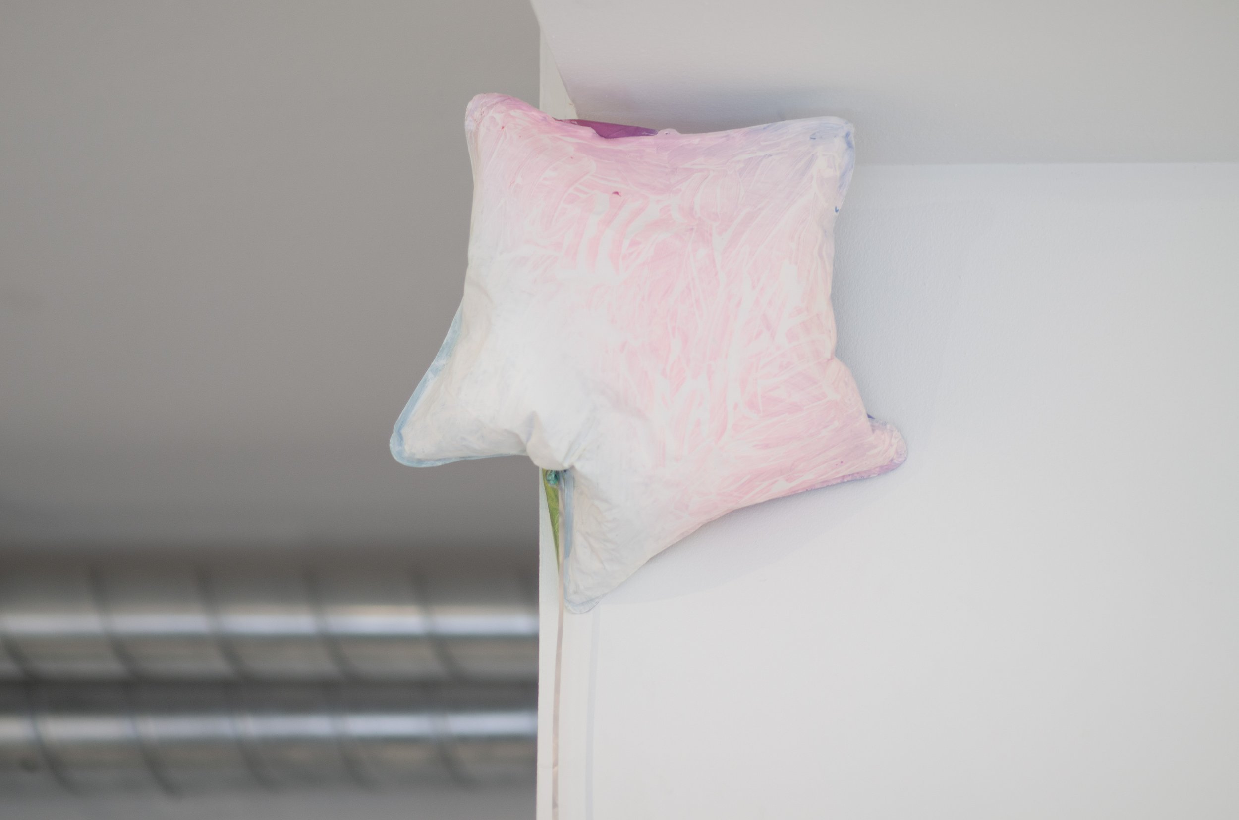 Neutralized Dazzle. Acrylic on balloon, string.