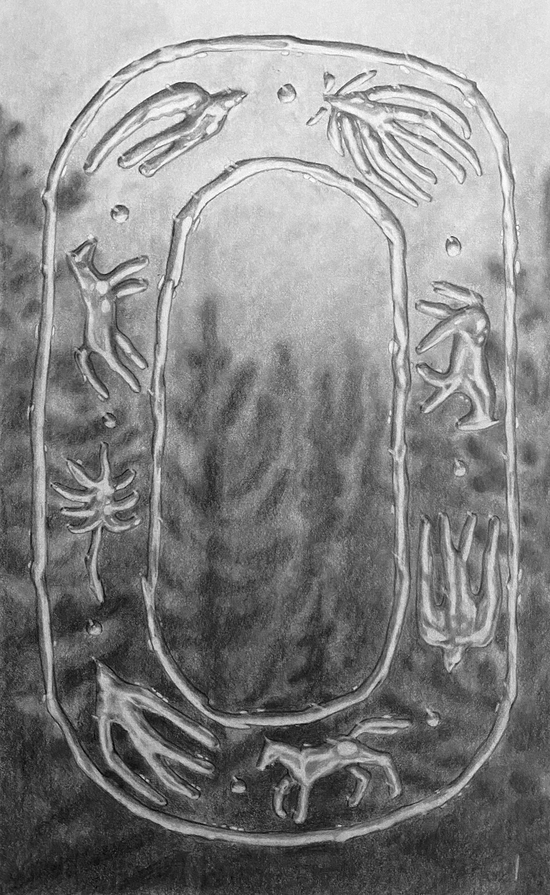 You will be notified, graphite on paper