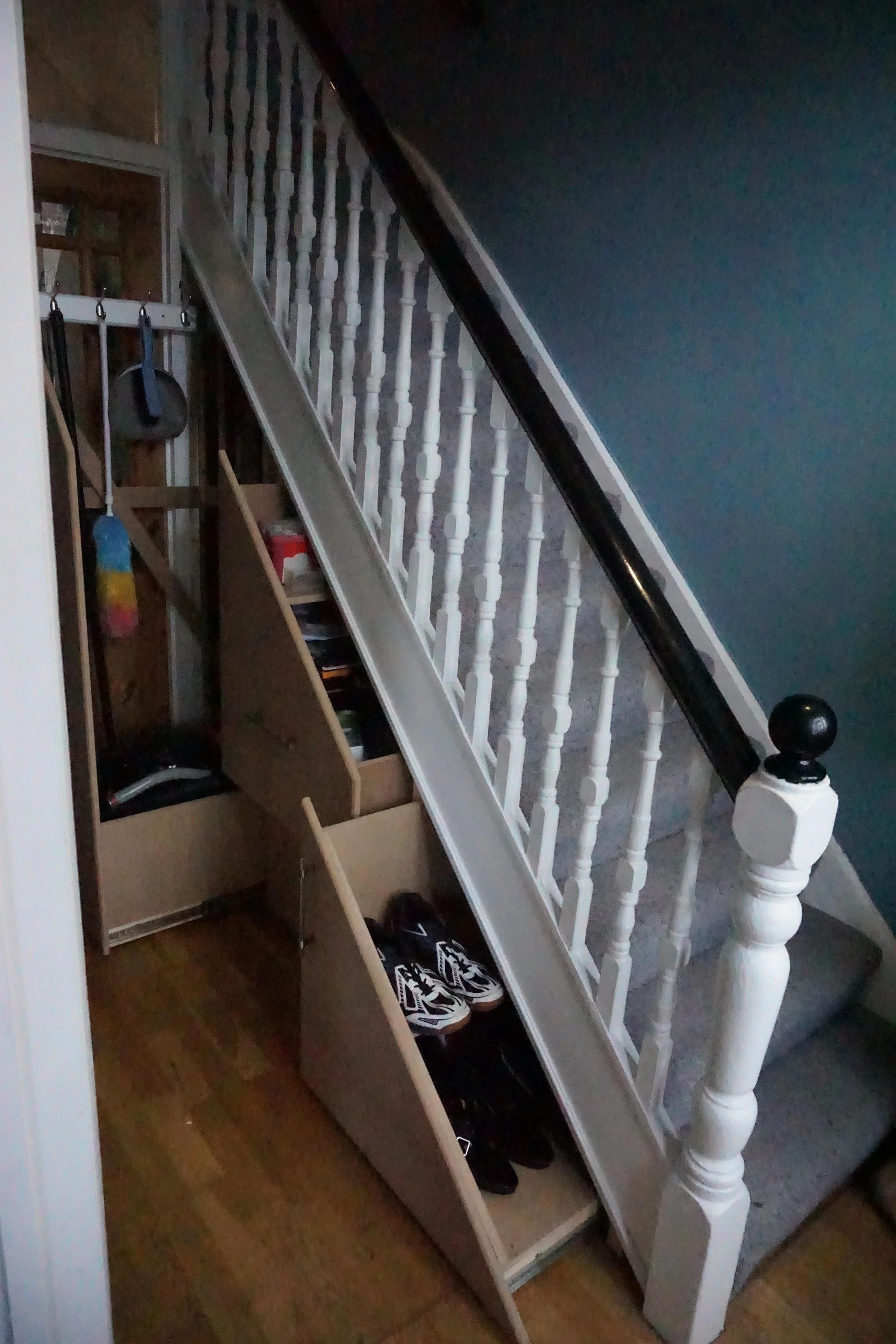 Custom Under-Stair Storage Drawers