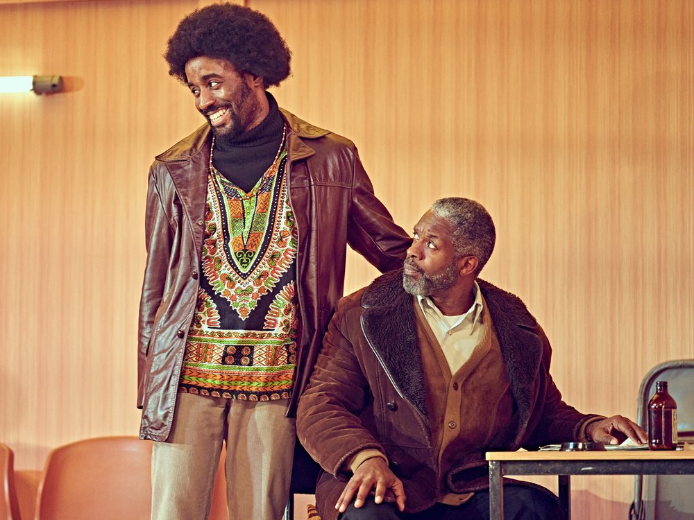 Nnabiko Ejimofor as Shealy and Wil Johnson as Becker in Jitney at The Old Vic (30).jpg