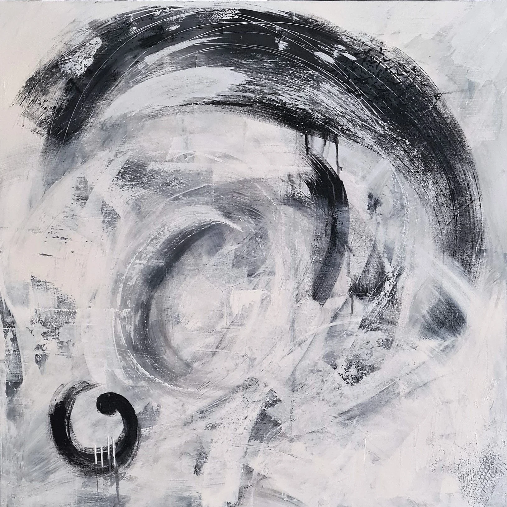 Elements Air Murmuration 100x100cm Canvas BK frame 1.jpg