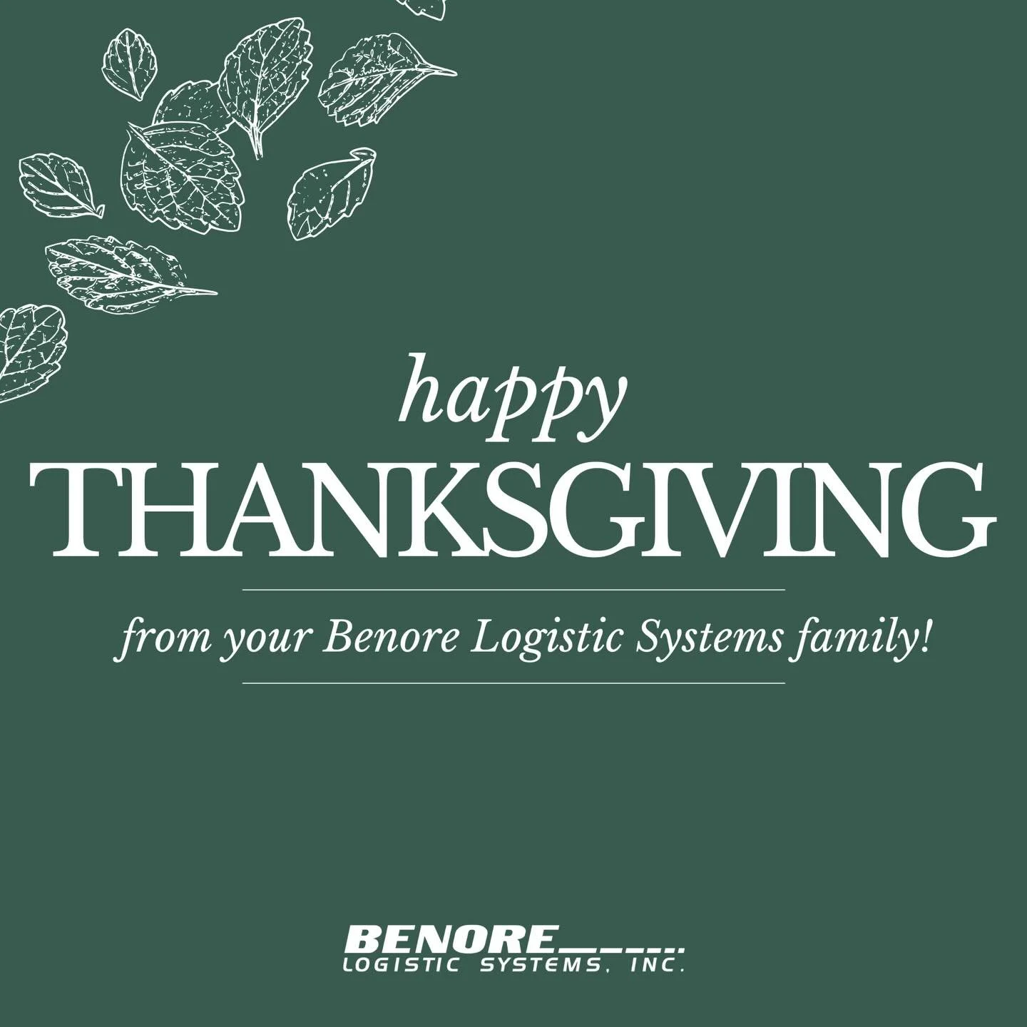 Grateful doesn&rsquo;t even cover it. Today, we&rsquo;re especially thankful for the entire Benore community &ndash;&nbsp;our drivers, our teams, our partners, and everyone who keeps this operation moving. Your commitment and support power everything