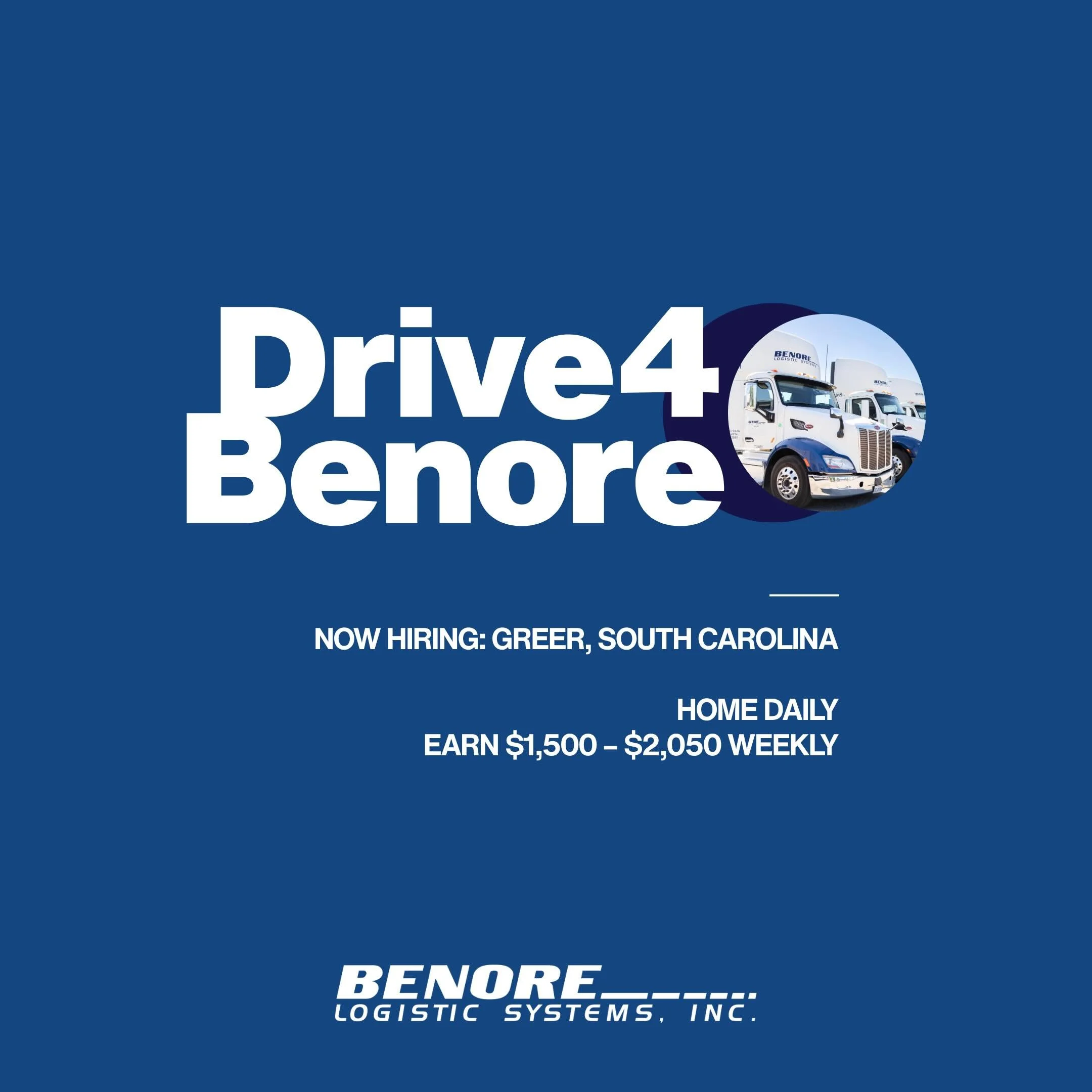 Looking for a driving job that gets you home every day?

Our Greer, SC CDL-A drivers enjoy dedicated automotive freight and competitive new pay.

Here&rsquo;s what you can expect:
- Home Daily
- New Higher Pay (Average of $1,500&ndash;$2,050/week)
- 