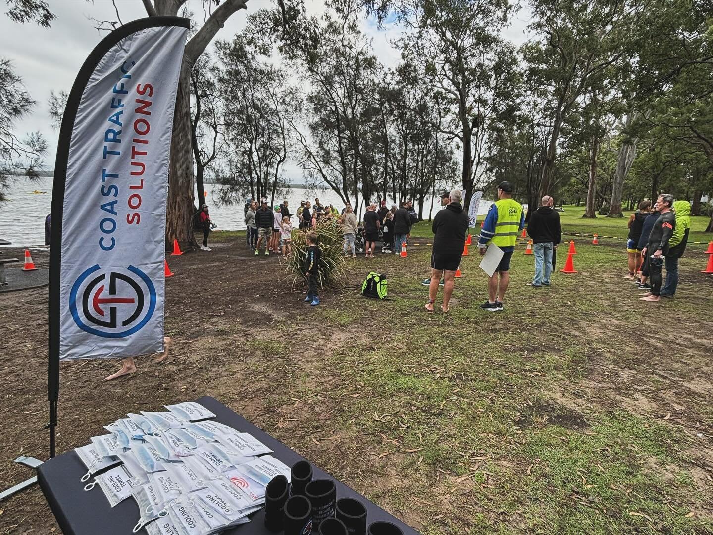 Despite the rain, keen competitors turned up for the last event of the season @centralcoasttriathlonclub. Huge thank you to all the volunteers and club members who contribute their time to put on these races each month. Proud to be a sponsor! #traffi