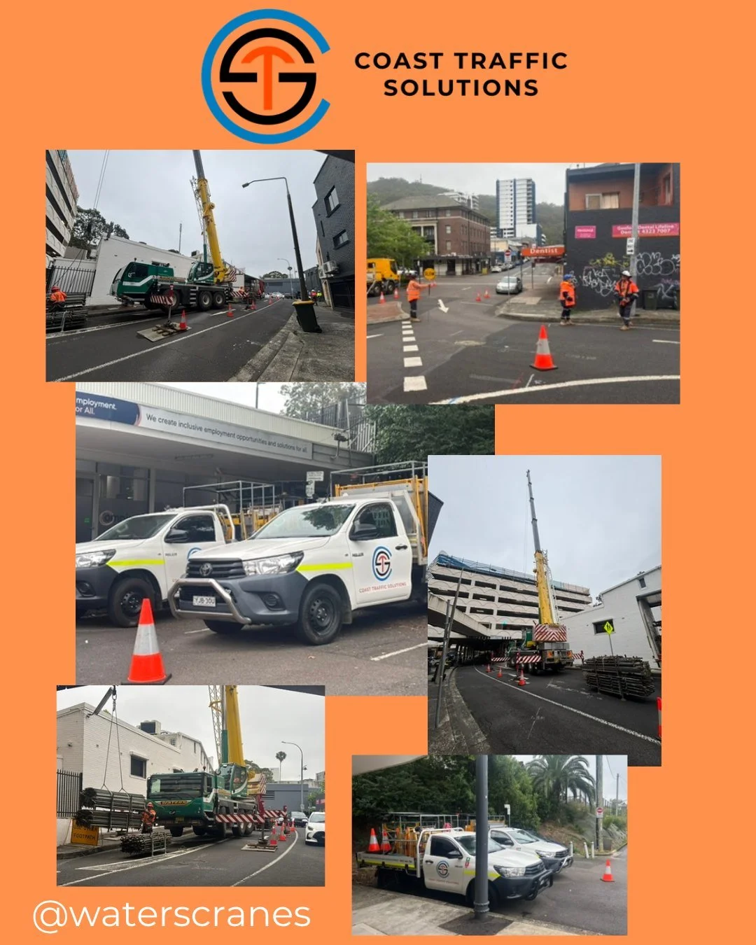 @coasttrafficsolutions working with @waterscranes for a crane lift for Murphys Remedial Builders #trafficmanagement #trafficcontrol #pedestrianmanagement @roadclosure #safetyfirst @craneworks @safetysuretysatisfaction