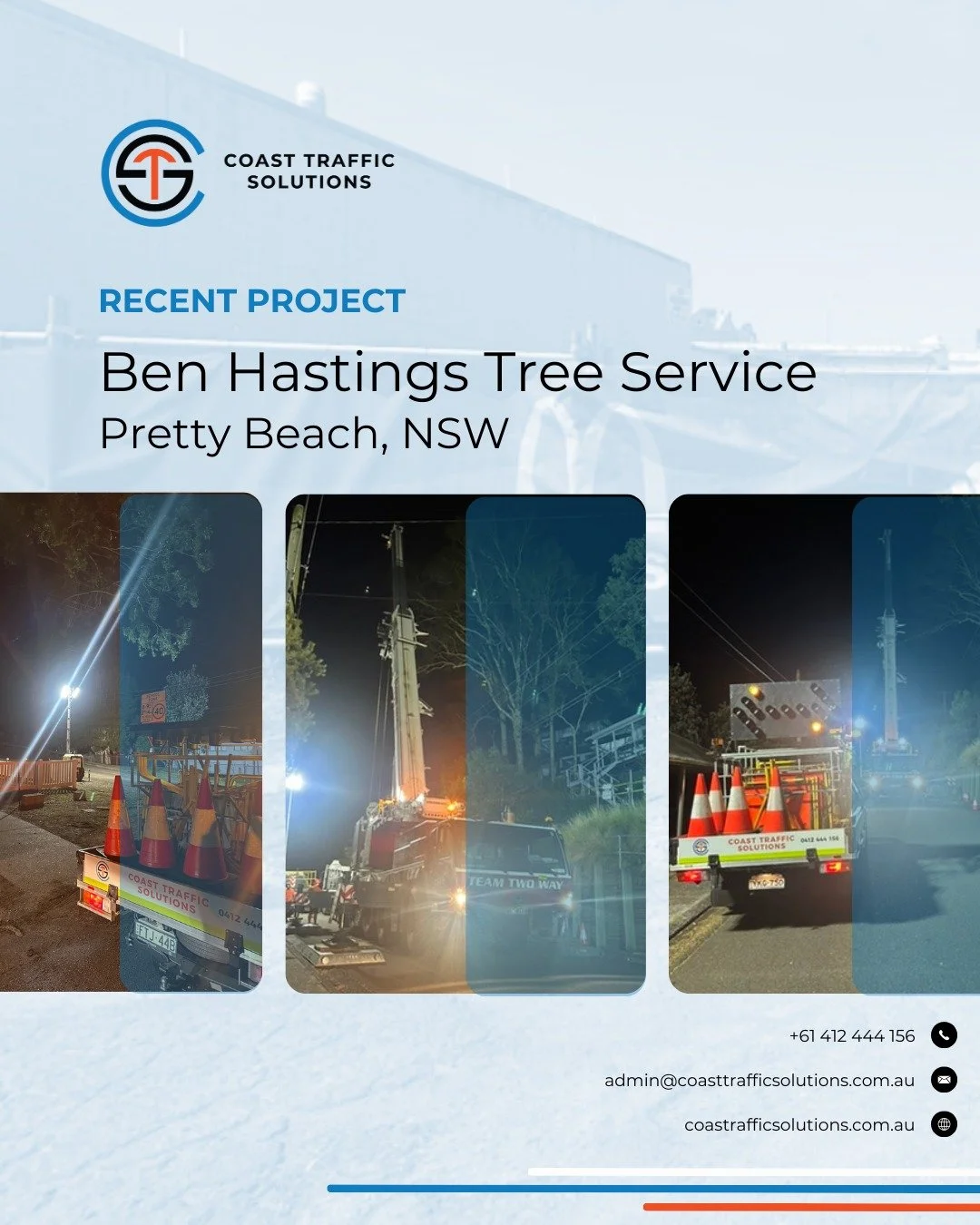 Late night grind with the tree crew! @coasttrafficsolutions working through the night with @benhastingstreeservice to remove a large tree that had fallen on a home. There's nothing easy about this work, but seeing everyone pull together saw a great r