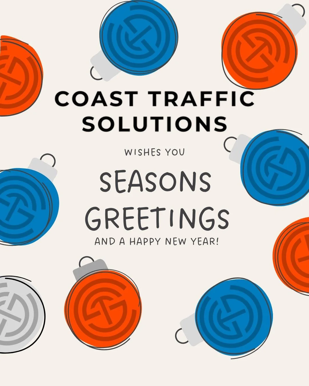 As the 2025 festive season arrives, we want to thank our amazing clients for an  incredible year. Your trust and support mean the world to us.
From all of us at @coasttrafficsolutions, we wish you a joyful, safe, and restful festive season &mdash; an