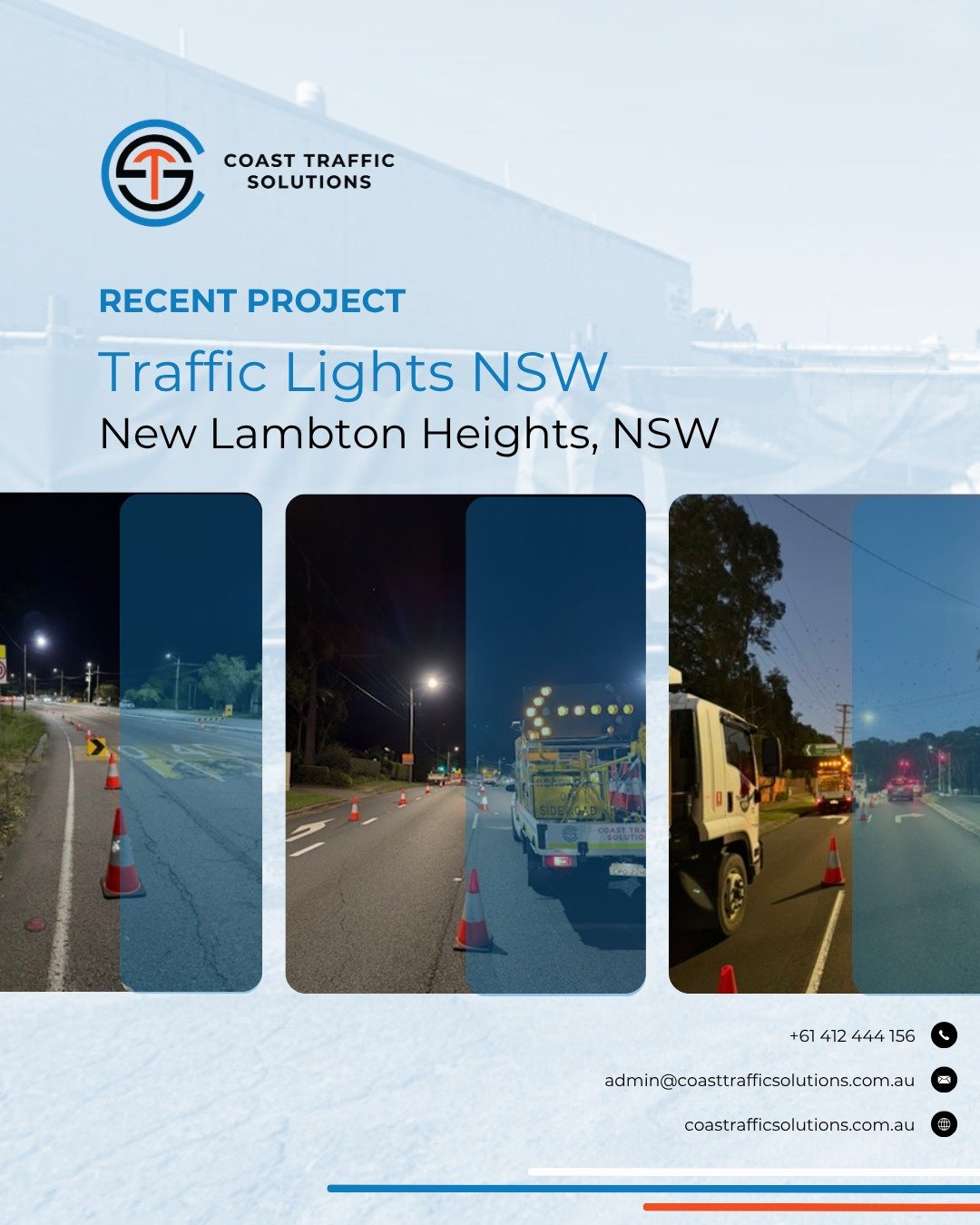 Lighting the way&mdash;day and night!
@coastrafficsolutions is delivering night traffic control for the upgrade of traffic lights in partnership with our clients at @trafficlightsNSW. Keeping roads safe while the work gets done after dark.

#trafficc