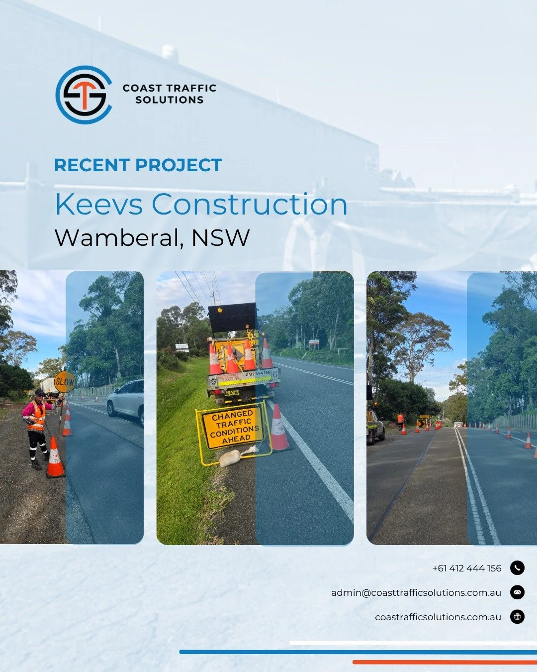 Road works in full swing for Keevs Construction 🚧 No slowing us down &mdash; our traffic crew is keeping it safe and moving.
#KeevsConstruction #roadworks #trafficmanagement #trafficcrew #safetysuretysatisfaction