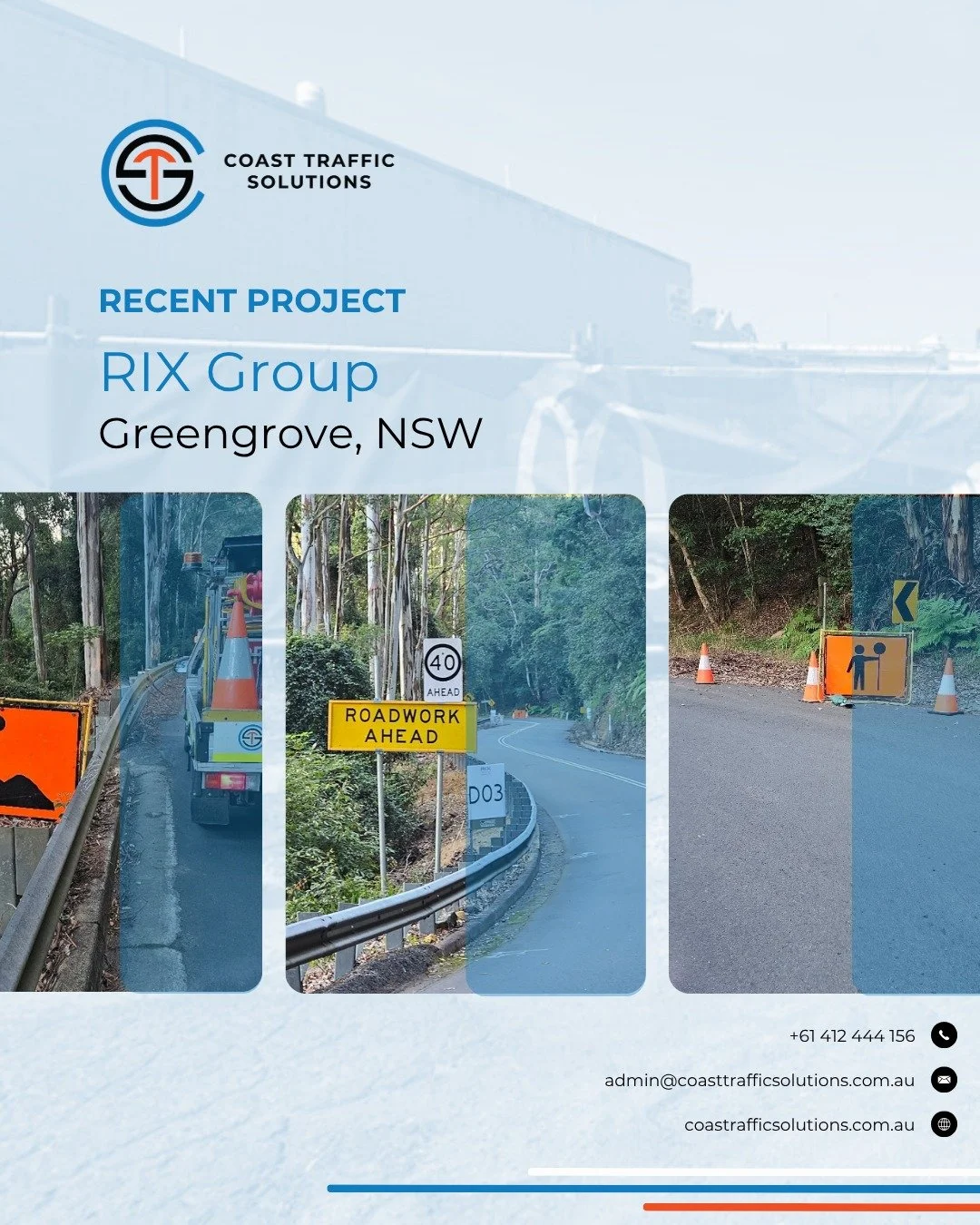 Ongoing ground stabilisation works underway for @therixgroup
@coasttrafficsolutions team is delivering critical improvements in challenging conditions, with narrow roads and lane closures in place. We appreciate the patience of the community while we