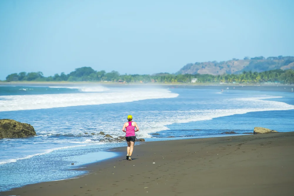 Trail running through Costa Rica's rainforest