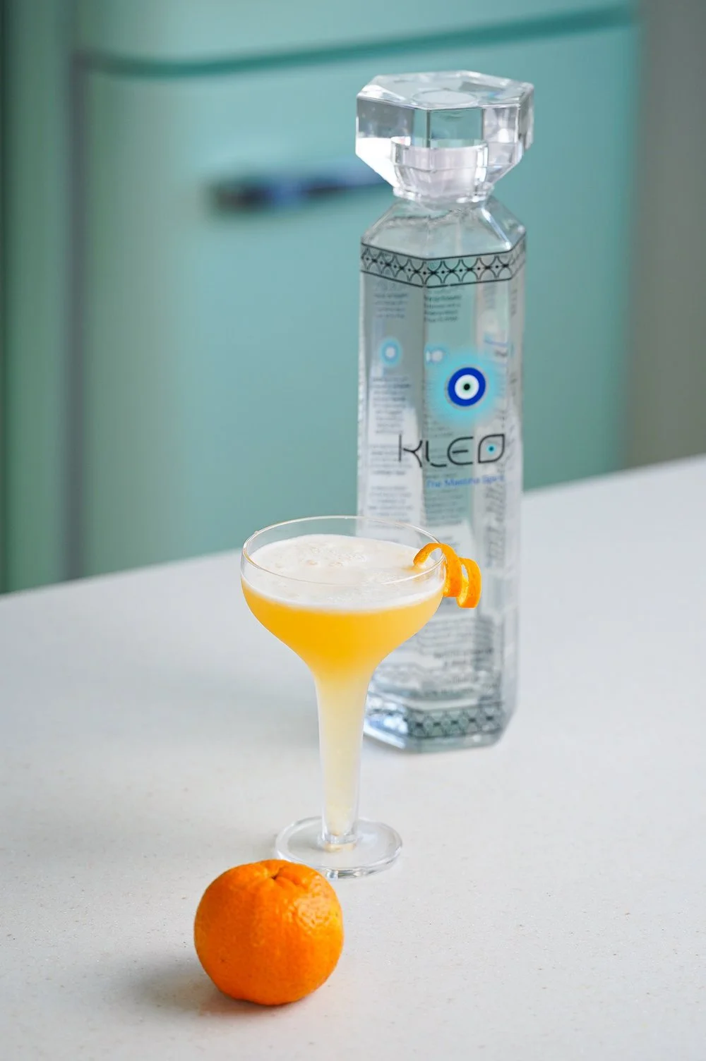 Gin sour με μανταρίνι και μαστίχα