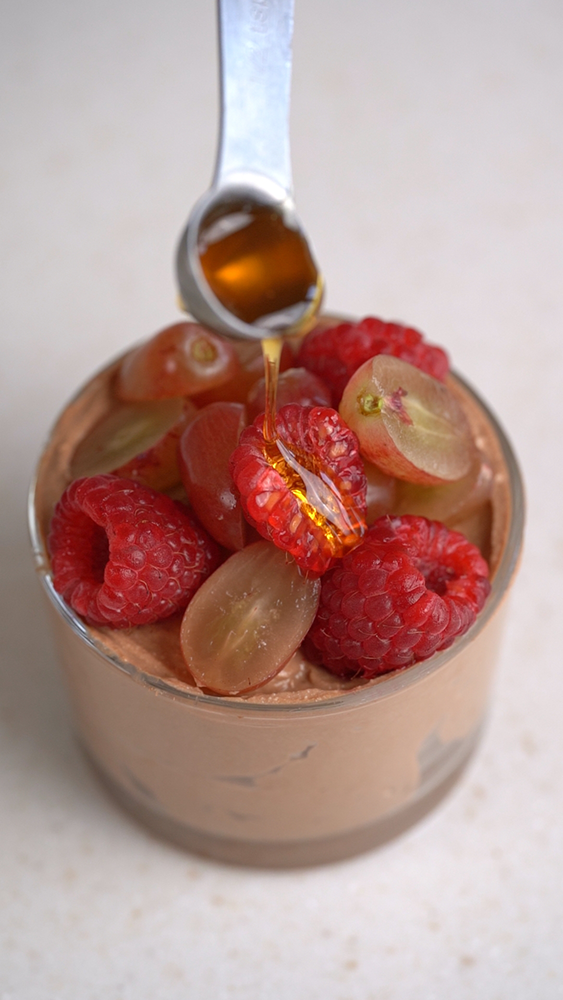 Μους με κακάο και τυρί κότατζ